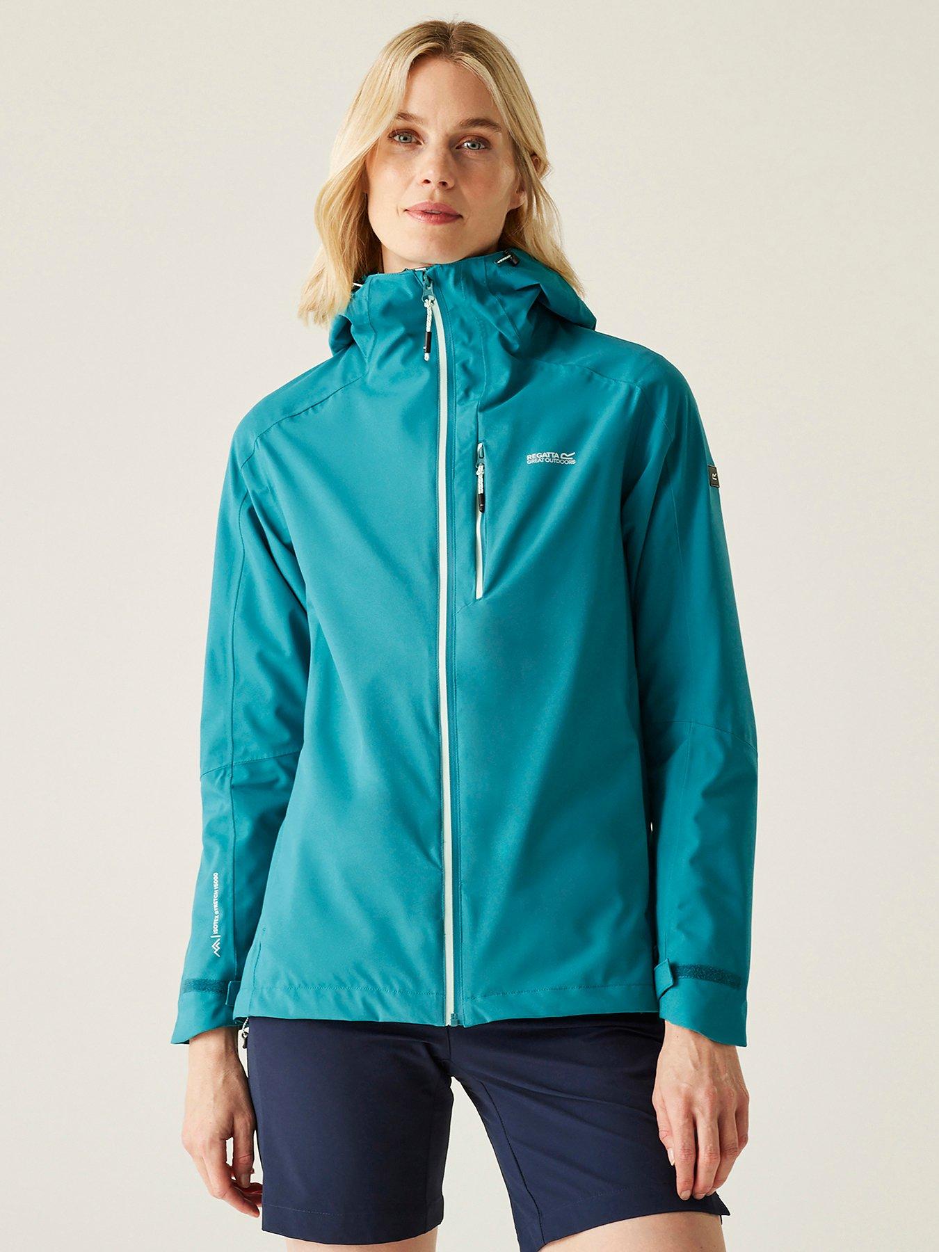  image of regatta-womens-birchdale-ii-waterproof-shell-jacket-green