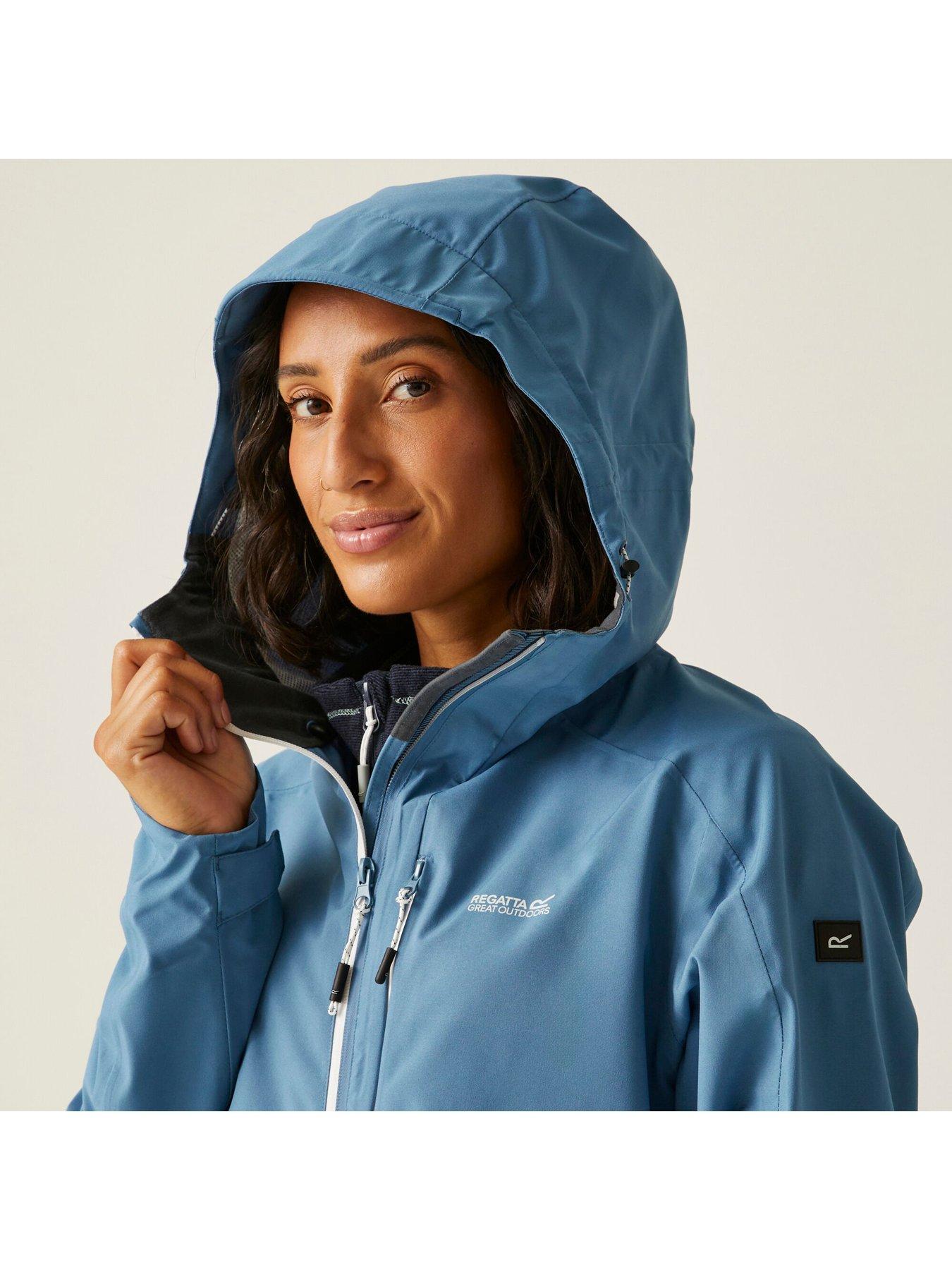  image of regatta-womens-birchdale-ii-waterproof-shell-jacket--blue