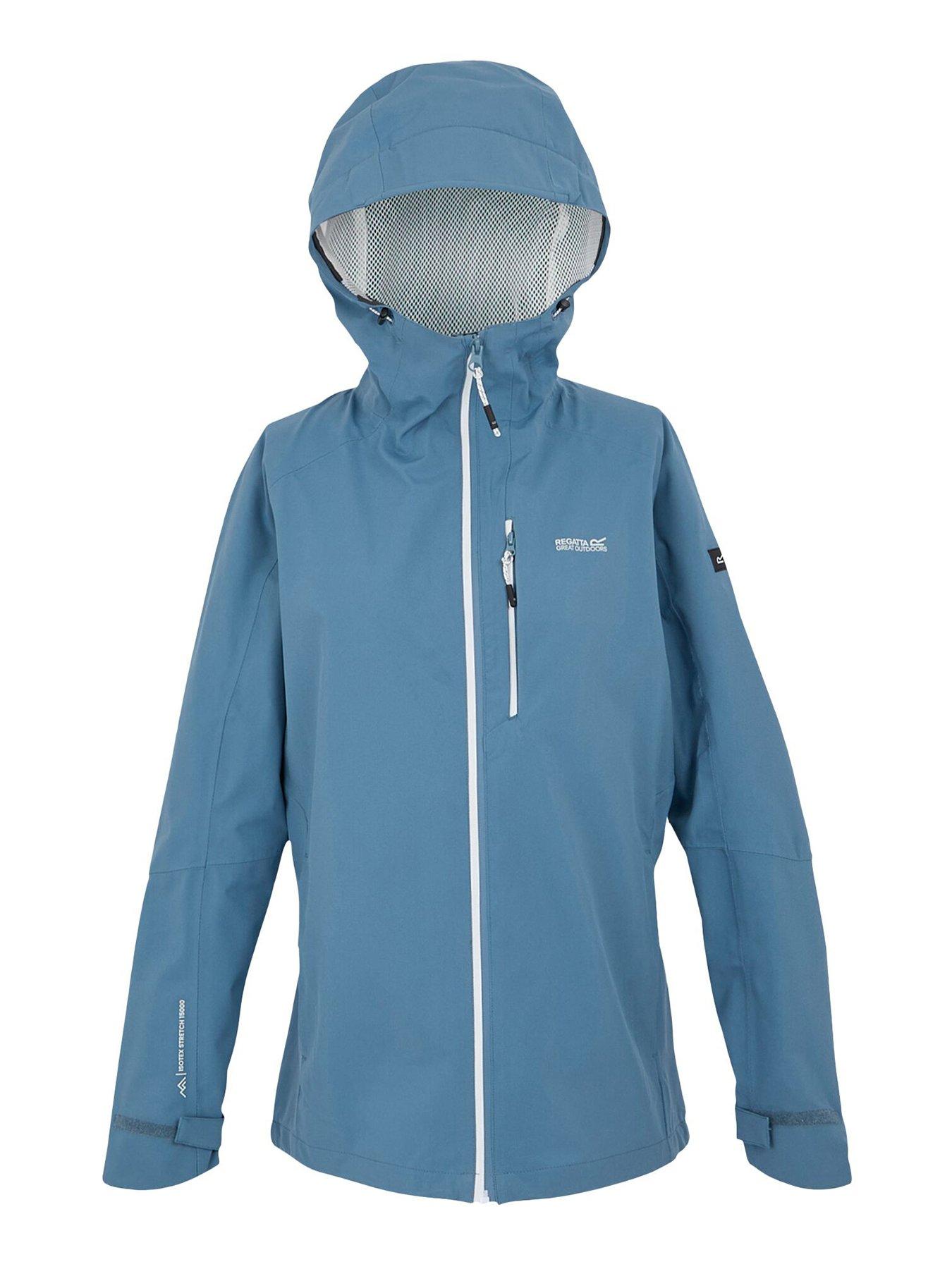  image of regatta-womens-birchdale-ii-waterproof-shell-jacket--blue