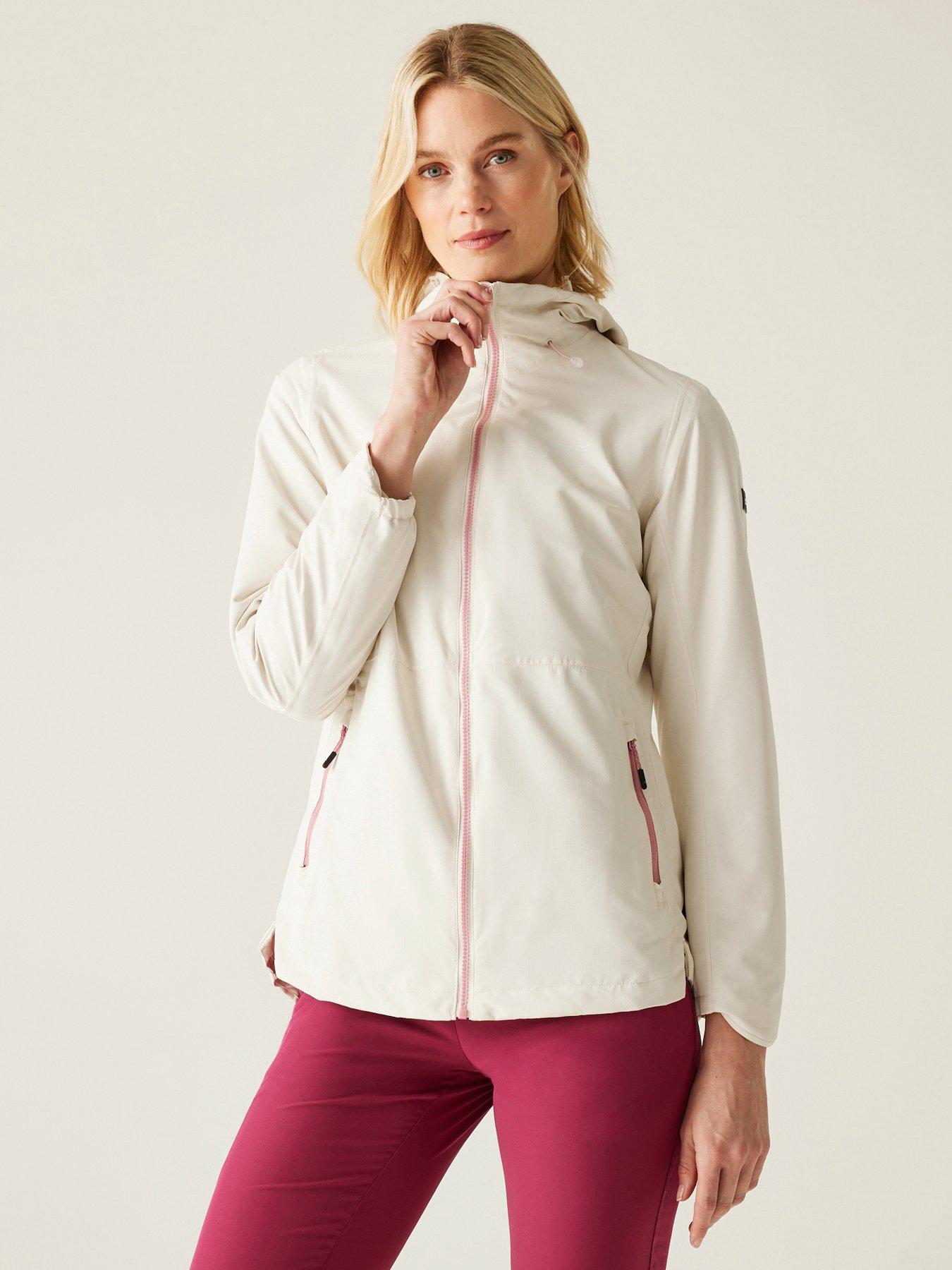  image of regatta-womens-hamaraiv-waterproof-shell-jacket-white