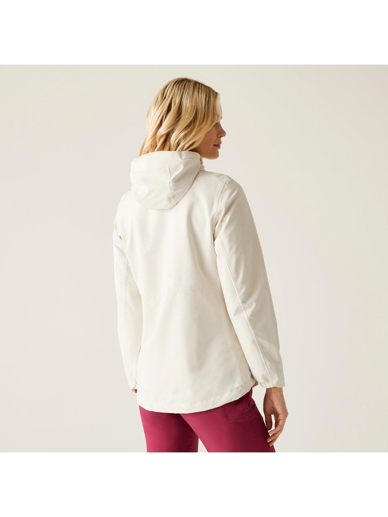  image of regatta-womens-hamaraiv-waterproof-shell-jacket-white