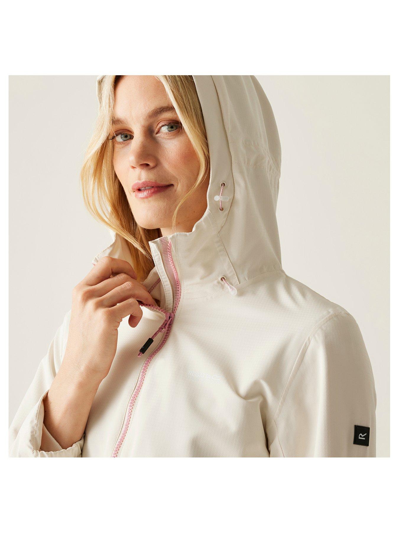  image of regatta-womens-hamaraiv-waterproof-shell-jacket-white