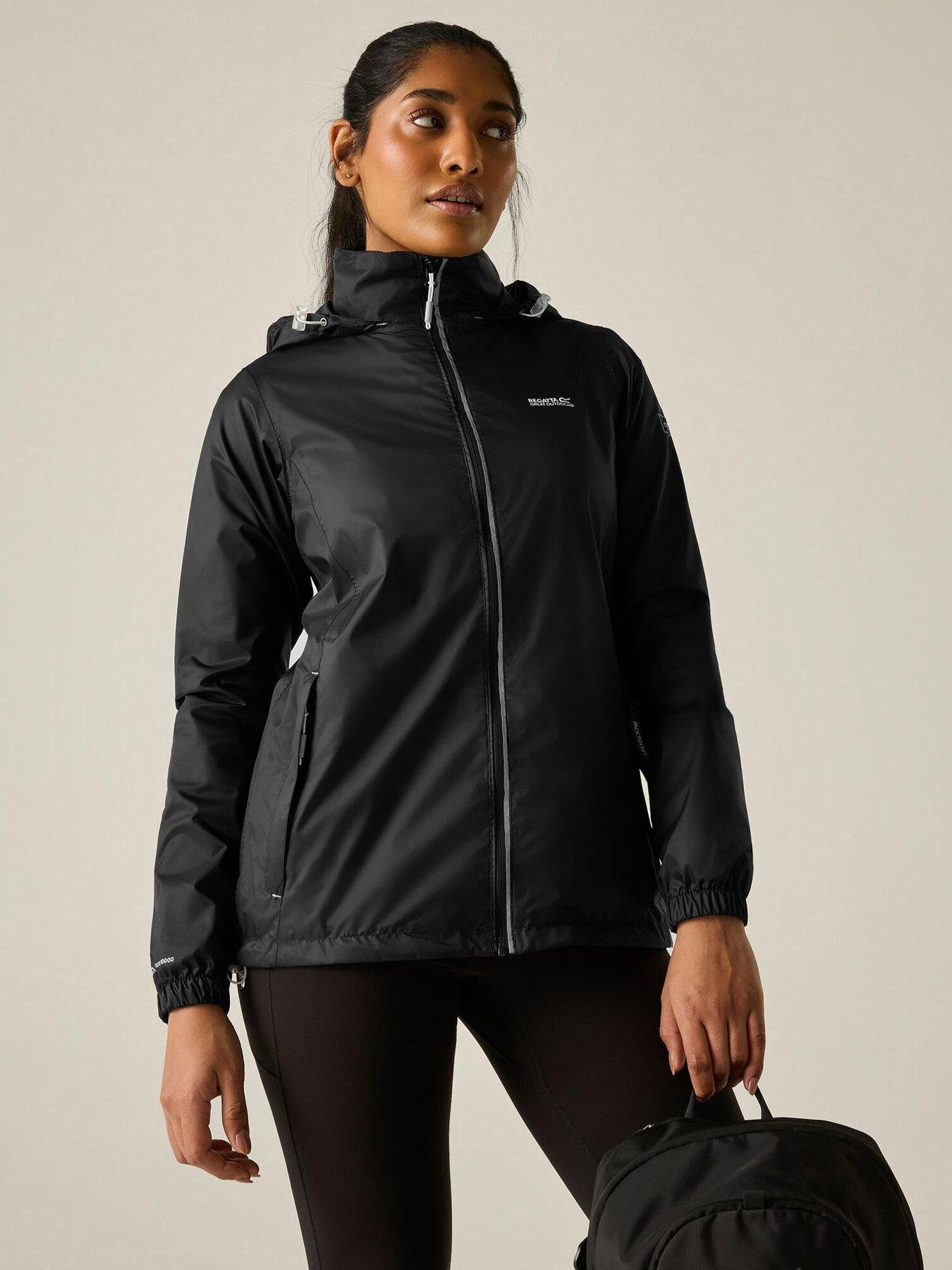 Image 1 of 7 of Regatta Womens Corinne Iv Pack It Waterproof Shell Jacket - Black