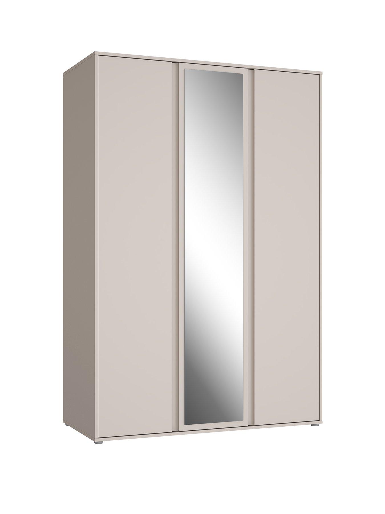  image of very-home-lisson-3-door-mirrored-wardrobe--nbspoatmeal-fscreg-certified