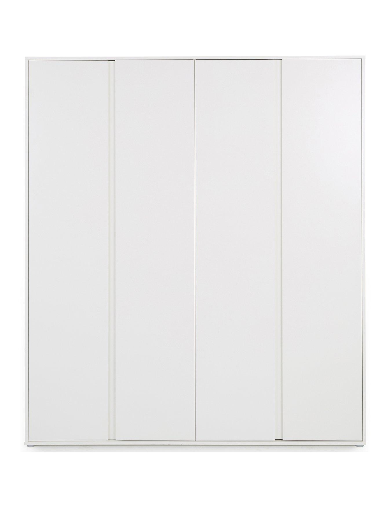 Image 2 of 7 of The Very Collection Lisson 4 Door Wardrobe with Internal Chest of&nbsp;Drawers - White - FSC&reg; Certified