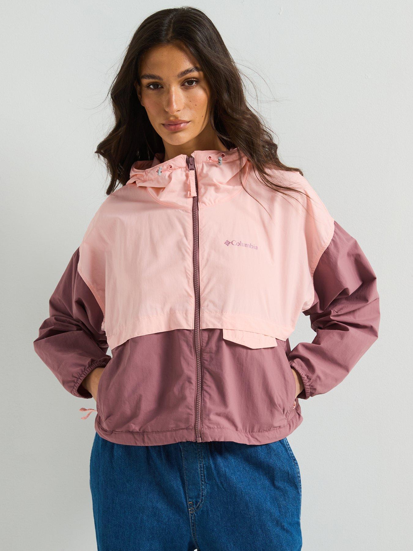 undefined Women's Spire Valley Cropped Windbreaker - Pink