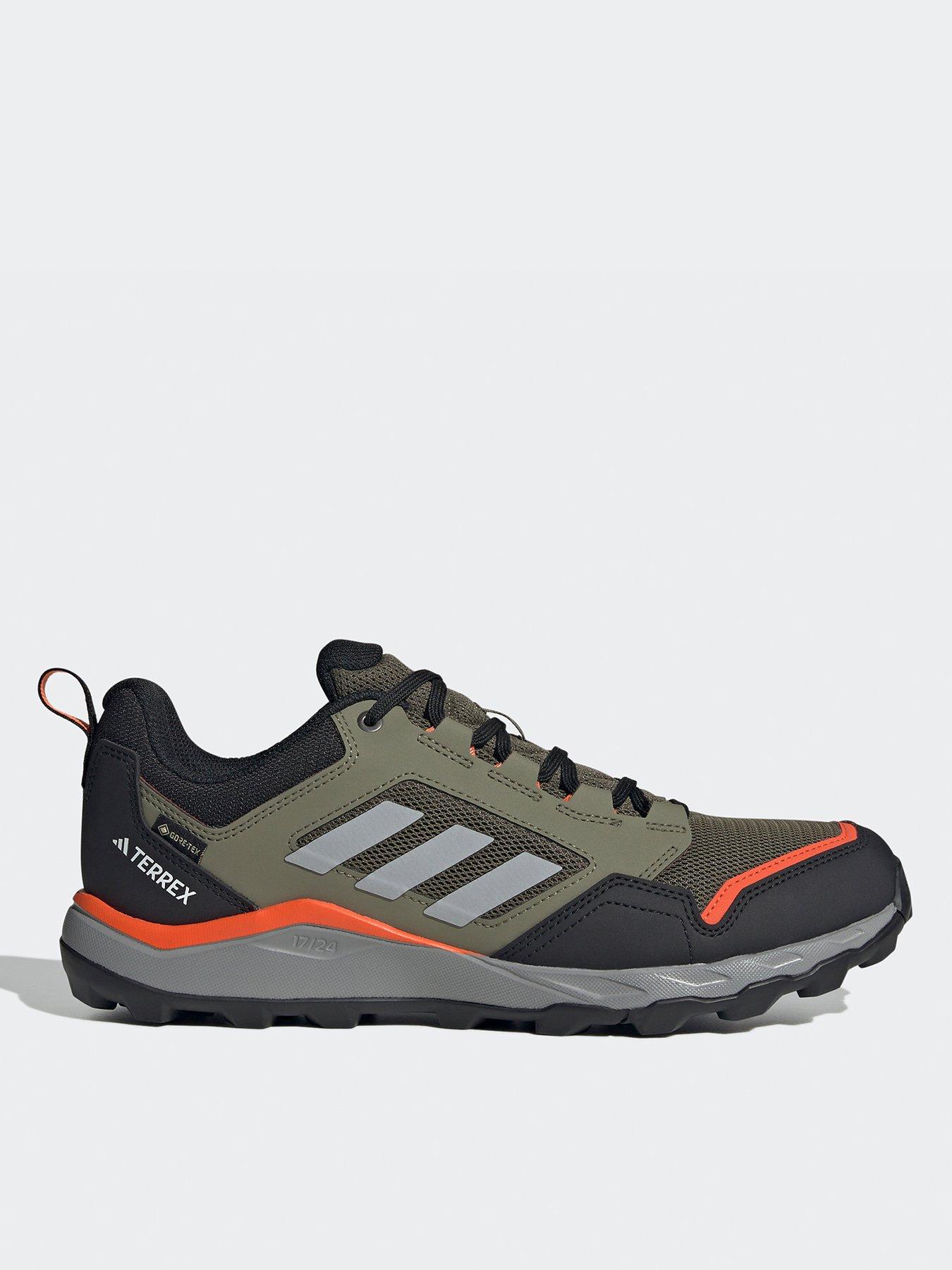  image of adidas-terrex-mens-tracerocker-2-goretex-hiking-shoes-green