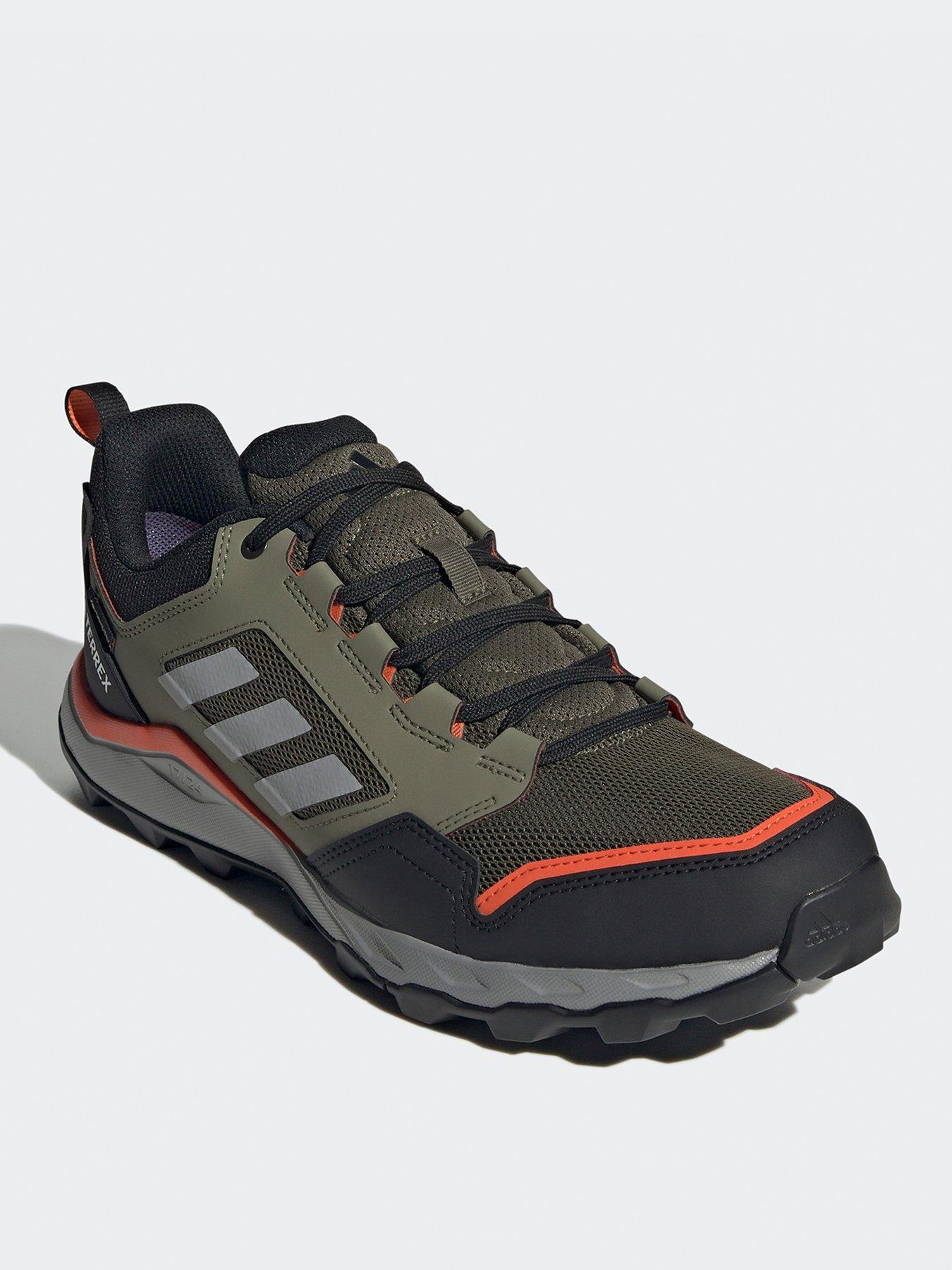  image of adidas-terrex-mens-tracerocker-2-goretex-hiking-shoes-green
