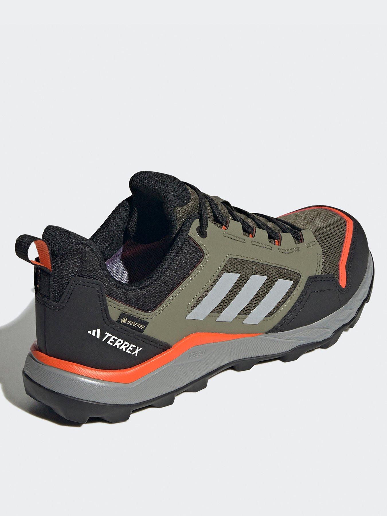  image of adidas-terrex-mens-tracerocker-2-goretex-hiking-shoes-green