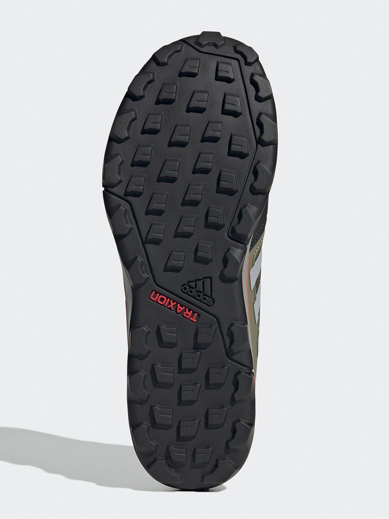  image of adidas-terrex-mens-tracerocker-2-goretex-hiking-shoes-green