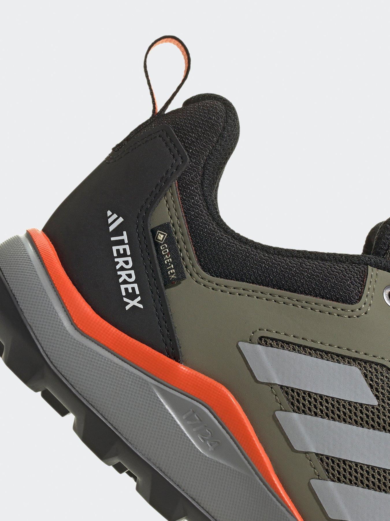  image of adidas-terrex-mens-tracerocker-2-goretex-hiking-shoes-green