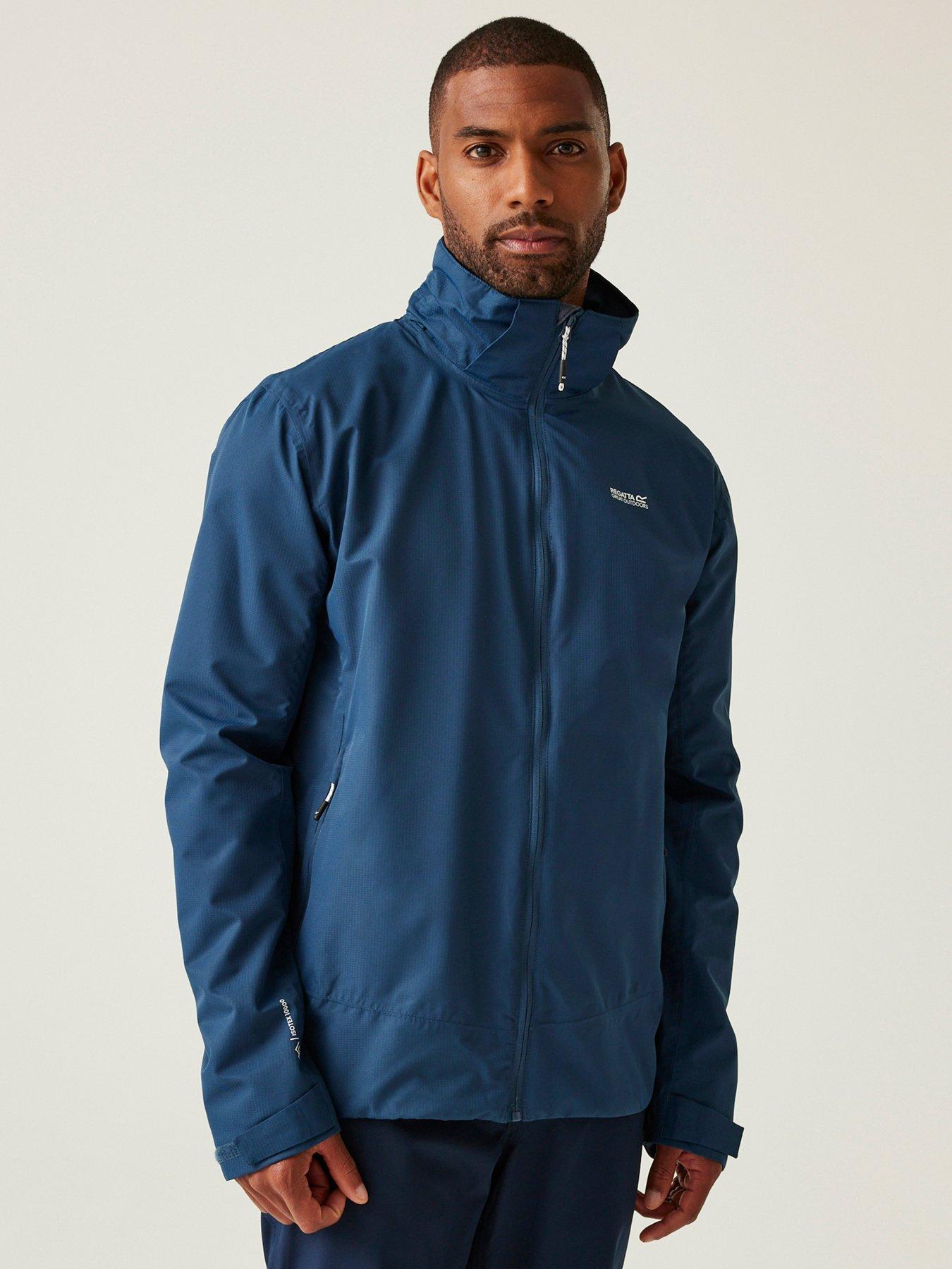 Image 1 of 6 of Regatta Mens Oakhowe Waterproof Shell Jacket- Navy