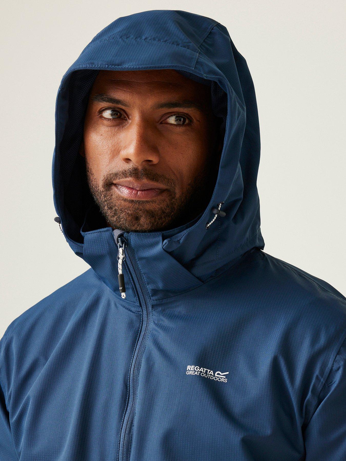 Image 4 of 6 of Regatta Mens Oakhowe Waterproof Shell Jacket- Navy