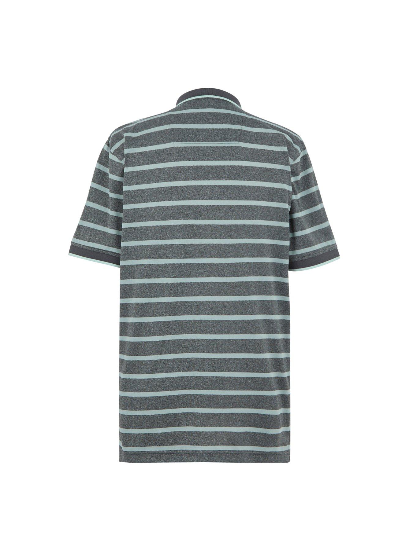 Image 6 of 6 of Regatta Men's Kildra Striped Polo Shirt- Green