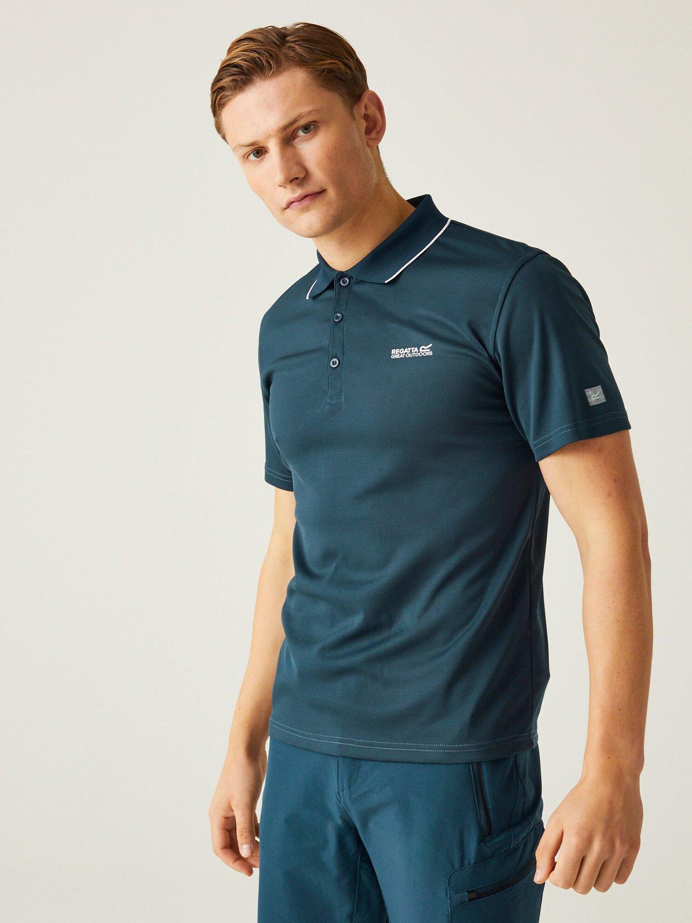 undefined Mens Maverik V Polo Shirt - Navy