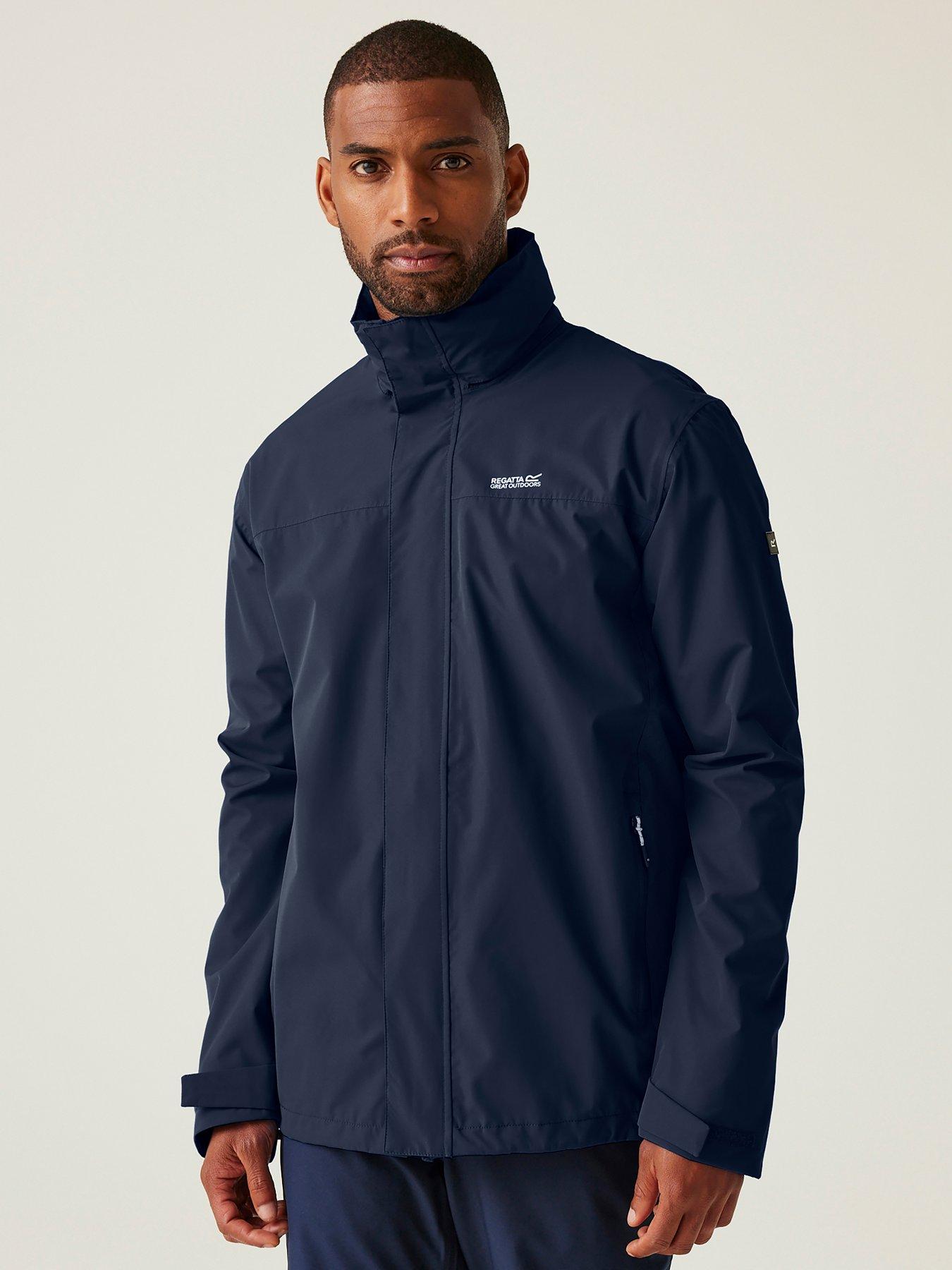 Regatta Mens Matt Waterproof Shell Jacket- Navy