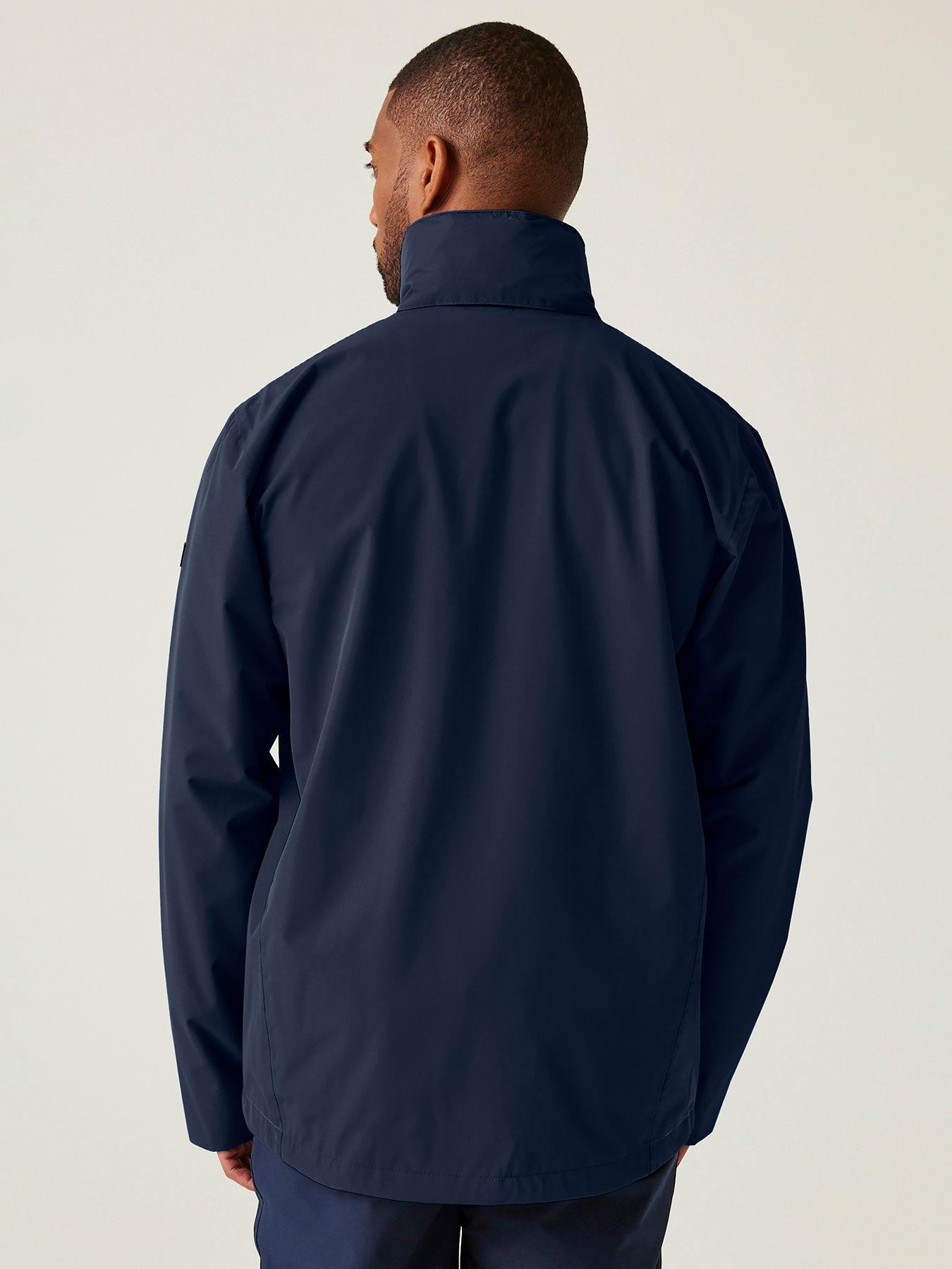 stillFront image of regatta-mens-matt-waterproof-shell-jacket--navy