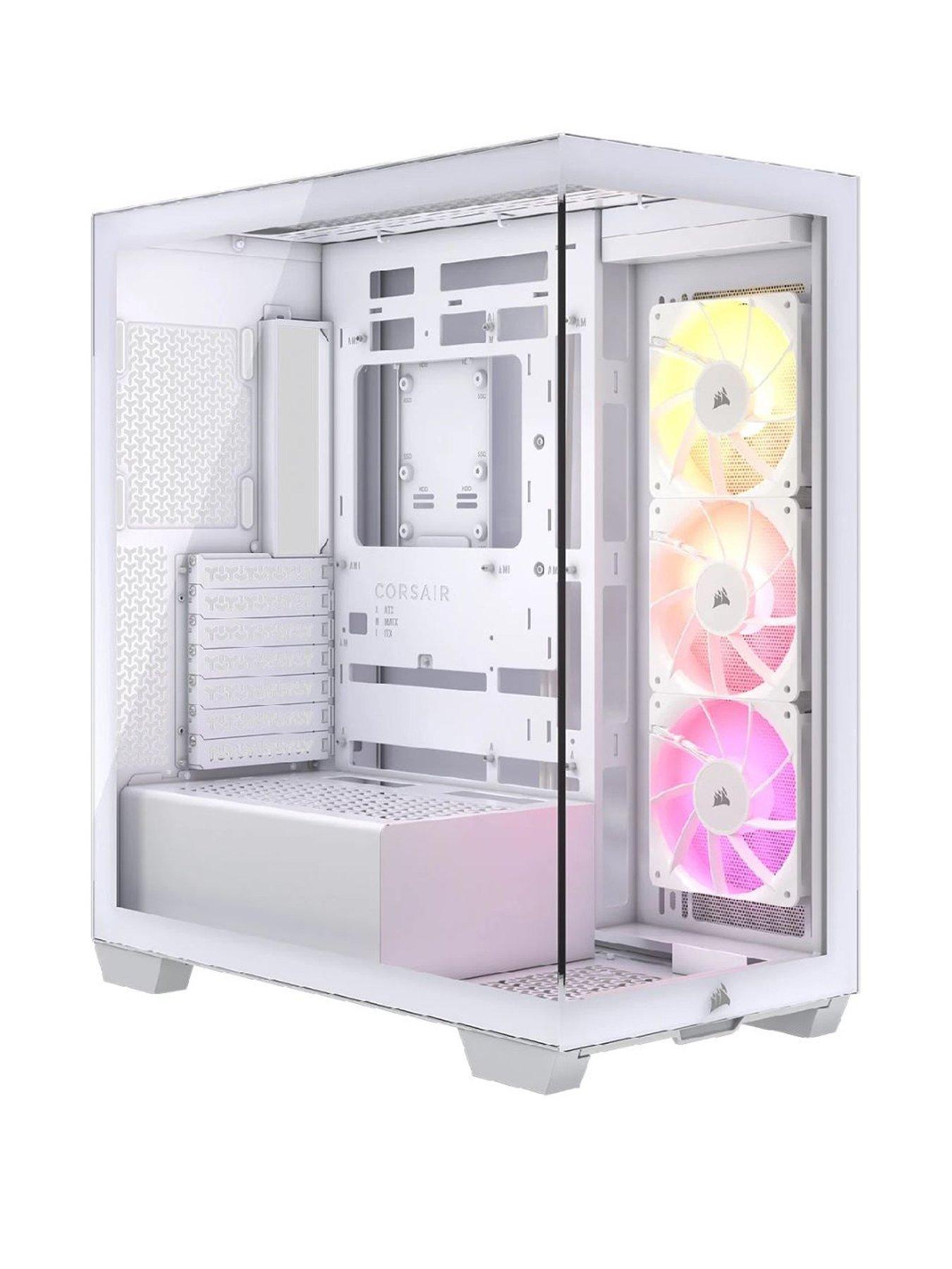 undefined 3500X ARGB Tempered Glass Mid-Tower PC Case - White