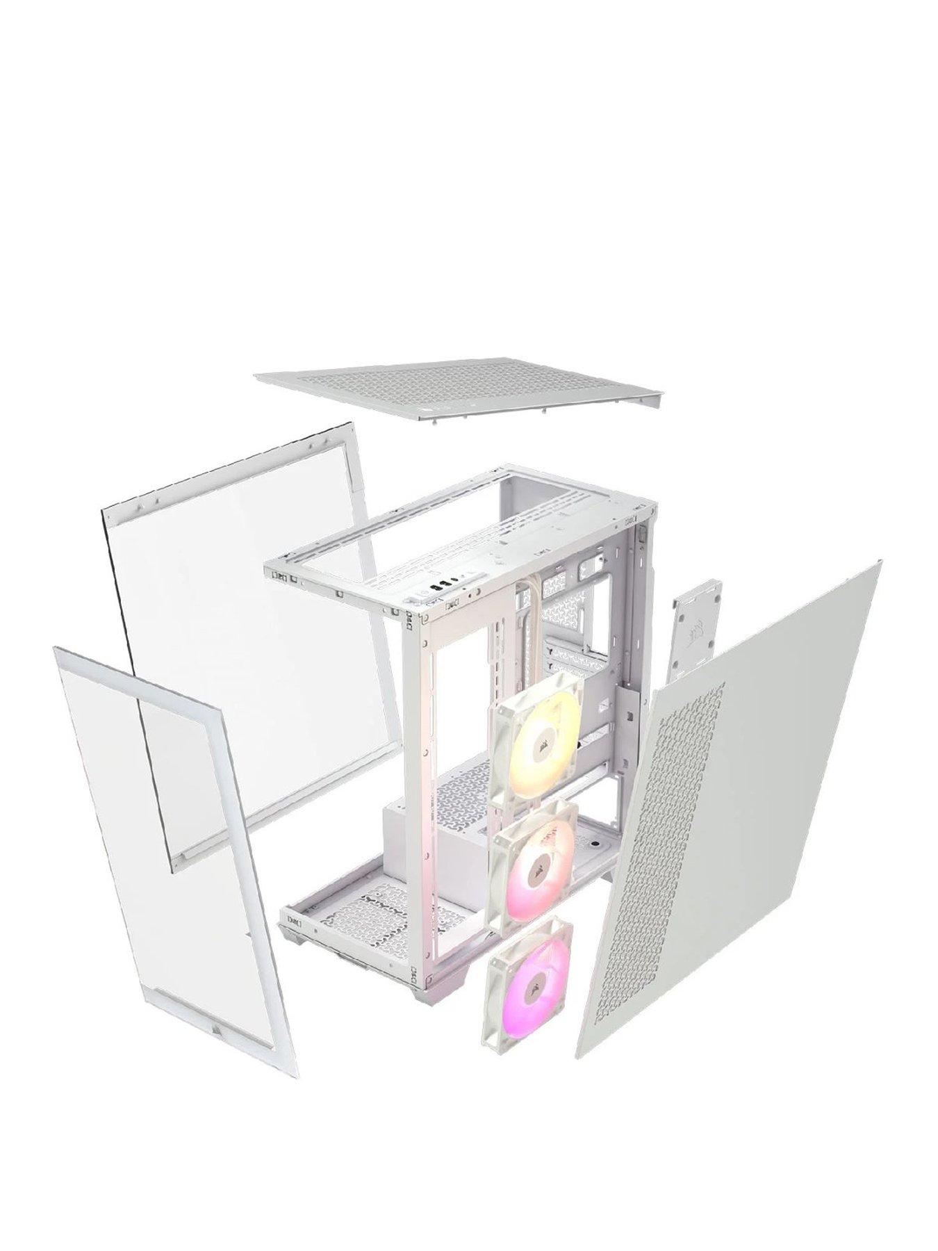 image of corsair-3500x-argb-tempered-glass-mid-tower-pc-case-white