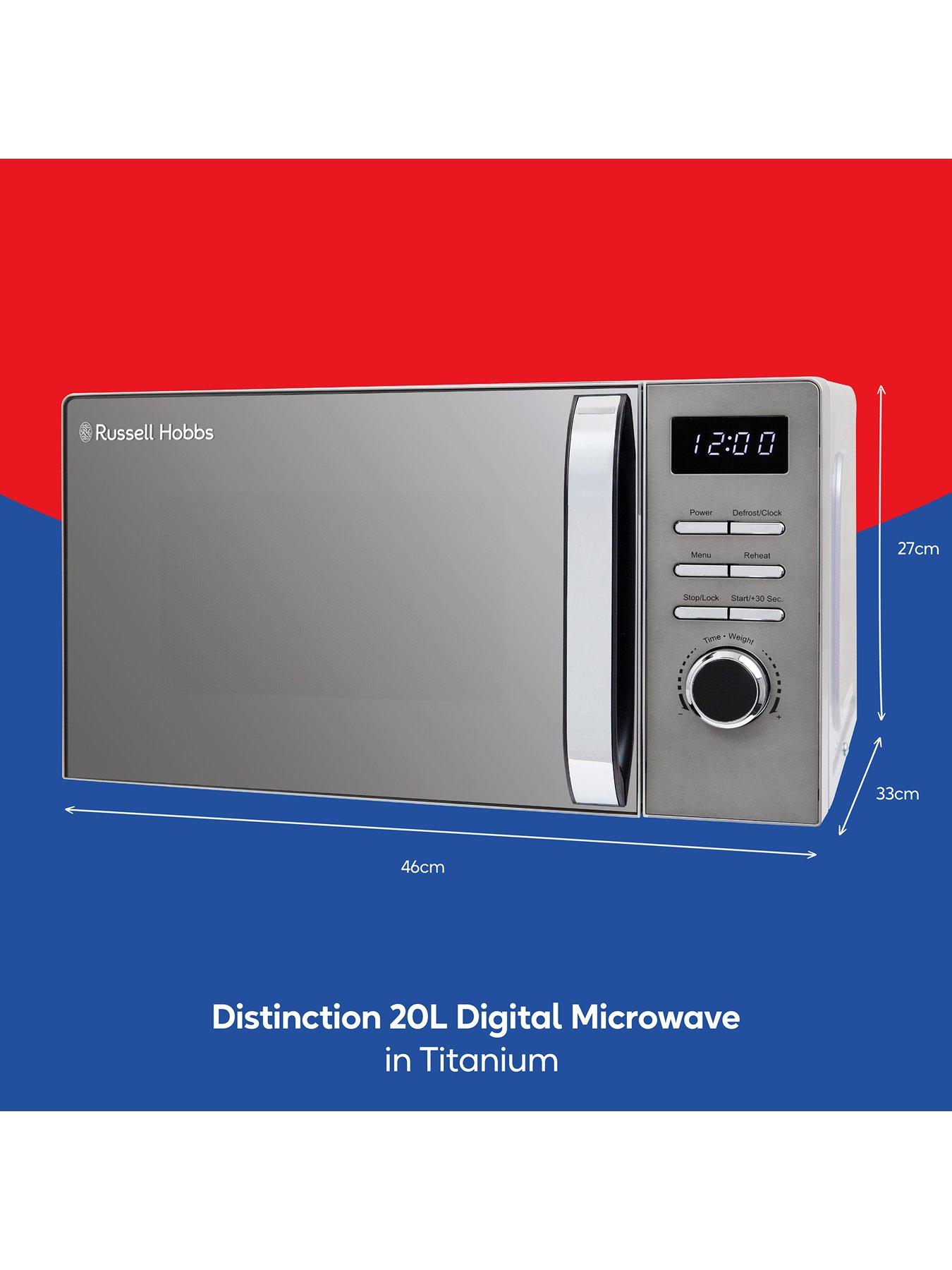 Image 2 of 7 of Russell Hobbs Distinction 20 Litre Digital Microwave- Titanium