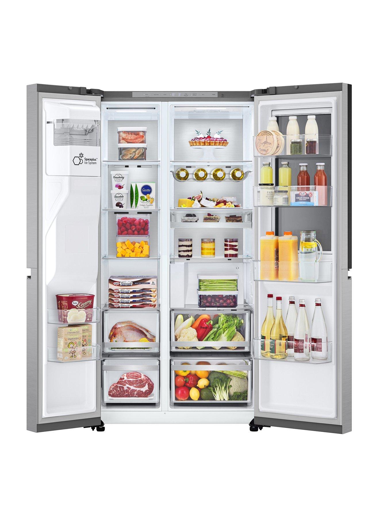 Image 3 of 6 of LG InstaView GSXE90BSAD 628L Smart Inverter American-Style Fridge Freezer - Brushed Steel