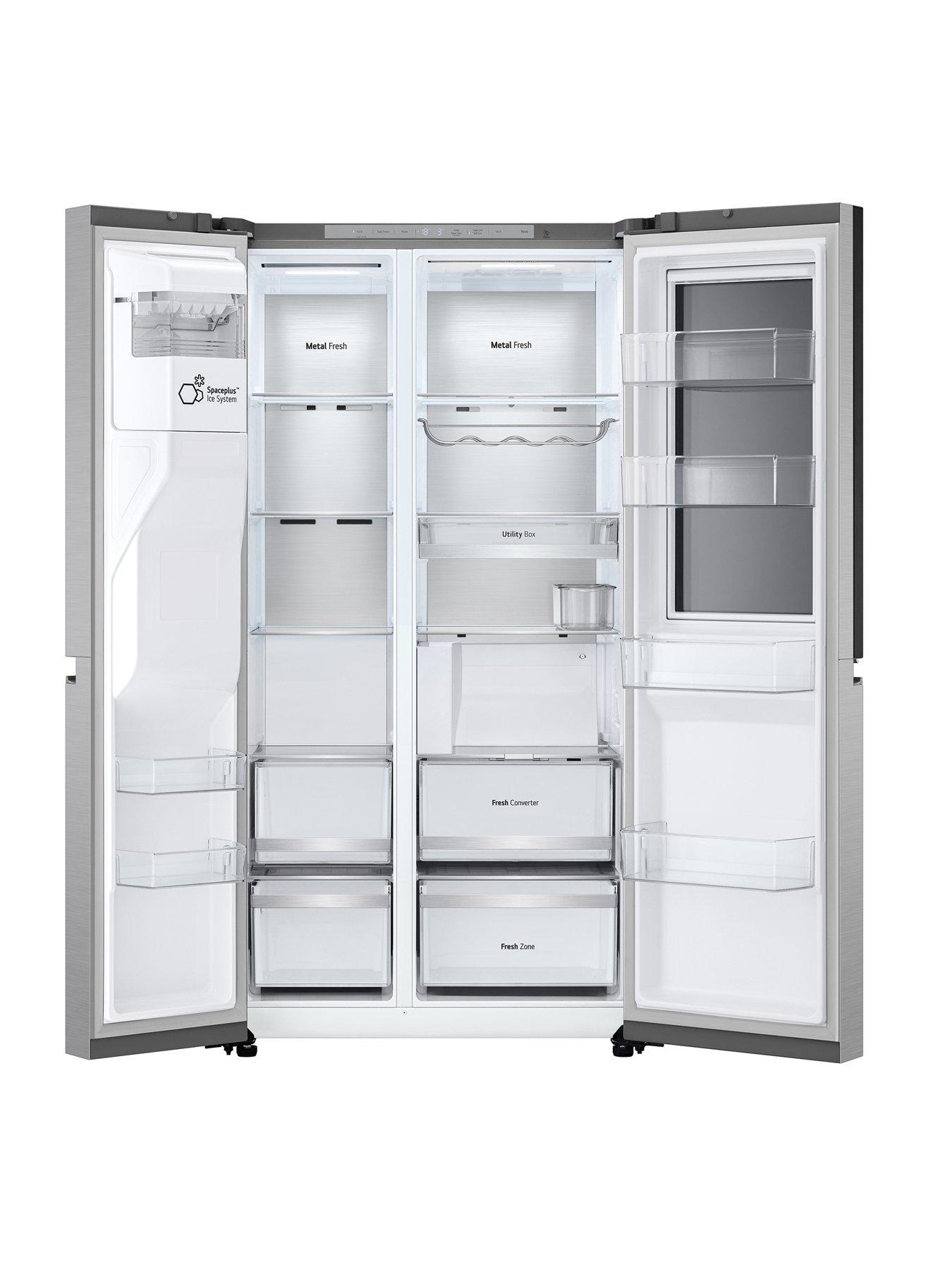 Image 4 of 6 of LG InstaView GSXE90BSAD 628L Smart Inverter American-Style Fridge Freezer - Brushed Steel