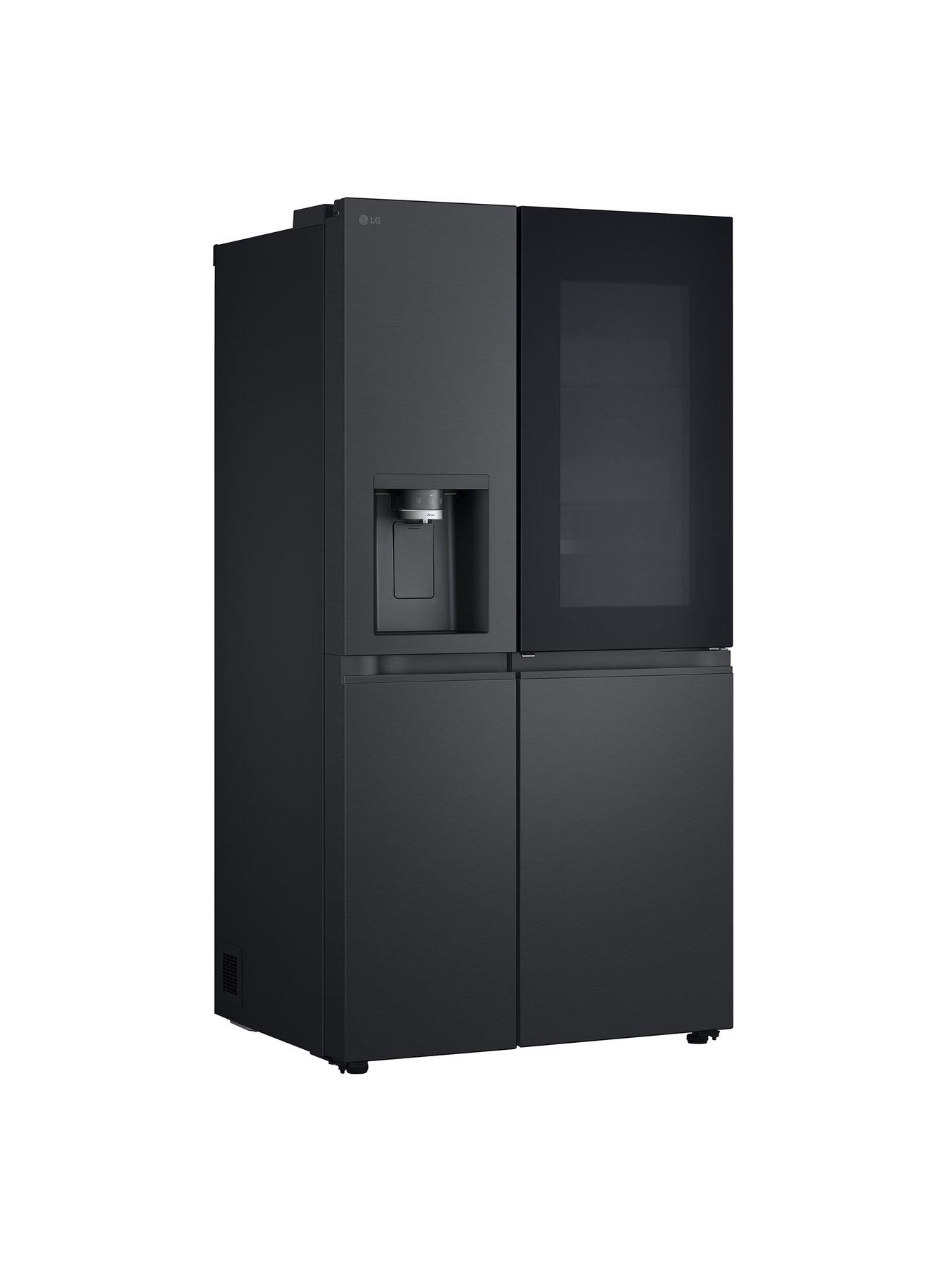  image of lg-instaview-gsxe90evad-628l-smart-inverter-american-style-fridge-freezer-black-steel
