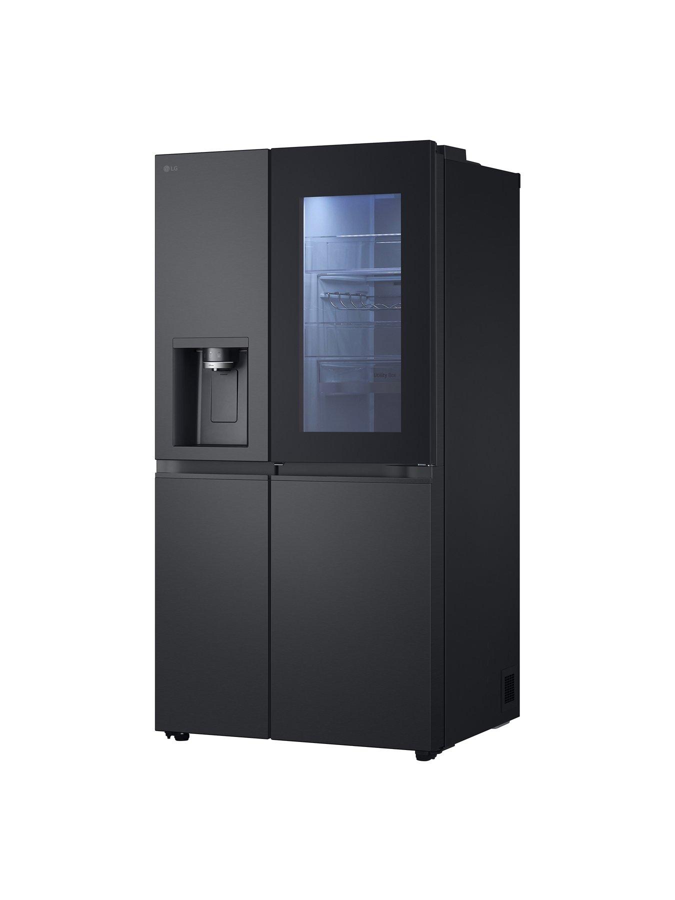 back image of lg-instaview-gsxe90evad-628l-smart-inverter-american-style-fridge-freezer-black-steel
