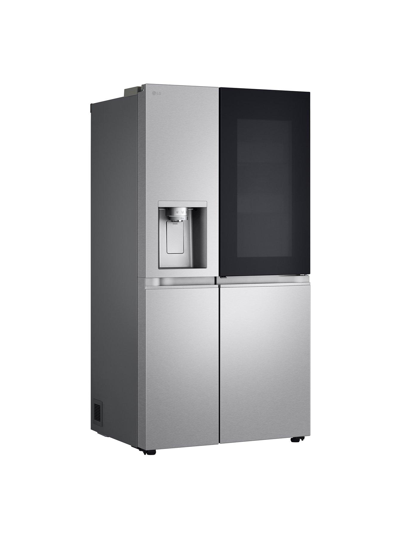  image of lg-gsxe91bsad-628l-instaview-smart-inverter-american-style-fridge-freezer-brushed-steel