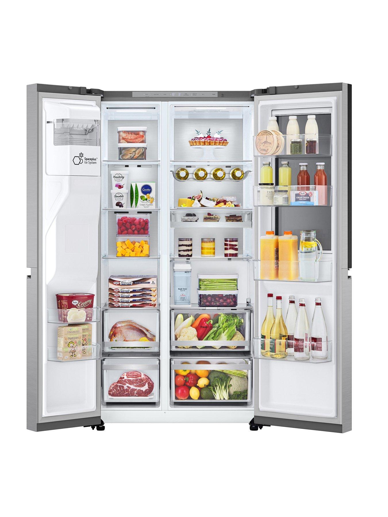 Image 3 of 7 of LG GSXE91BSAD 628L Instaview Smart Inverter American Style Fridge Freezer Brushed Steel
