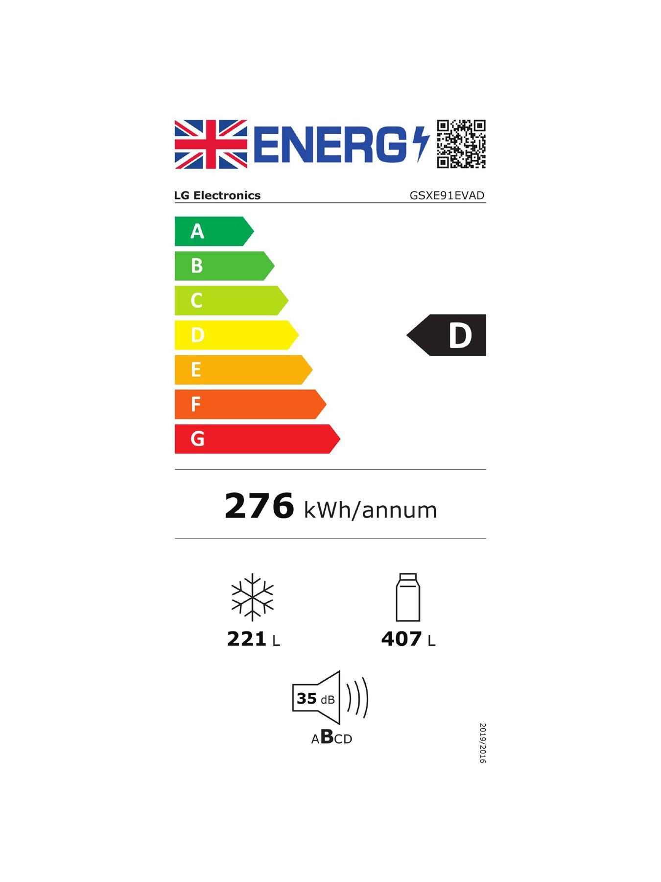 Image 7 of 7 of LG InstaView GSXE91EVAD 628L Smart Inverter American-Style Fridge Freezer - Black Steel