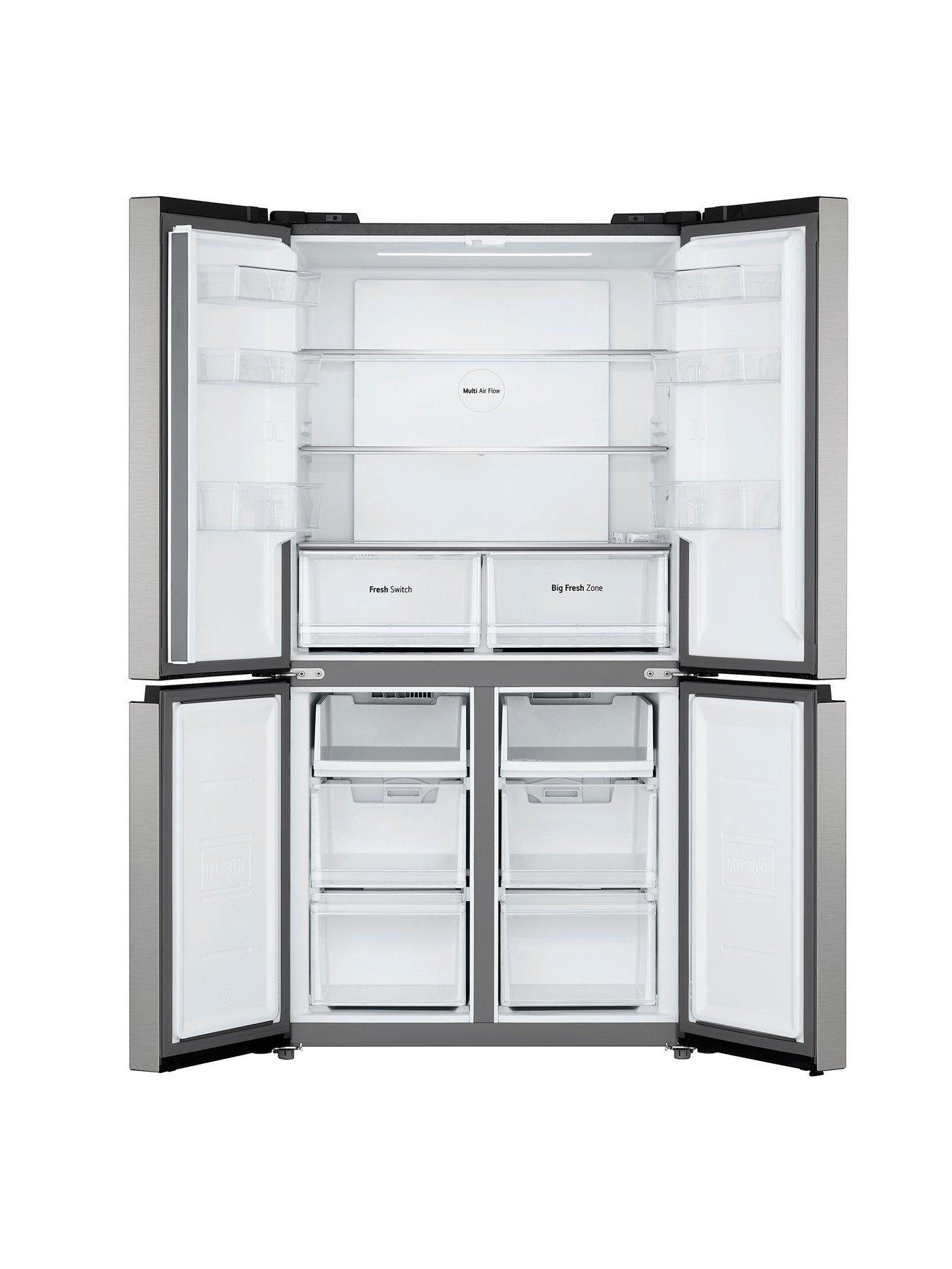  image of lg-gmm41msbem-482l-inverter-compressor-multi-door-americannbspfridge-freezer--nbspsilver