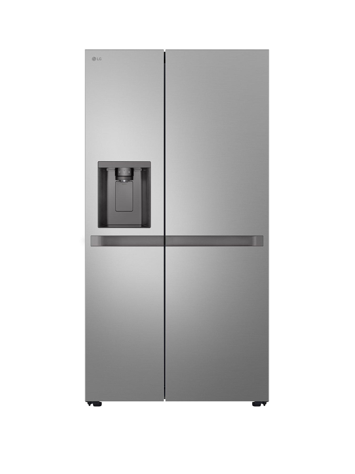 front image of lg-gslc41pype-638l-smart-inverter-american-style-fridge-freezer-prime-silver