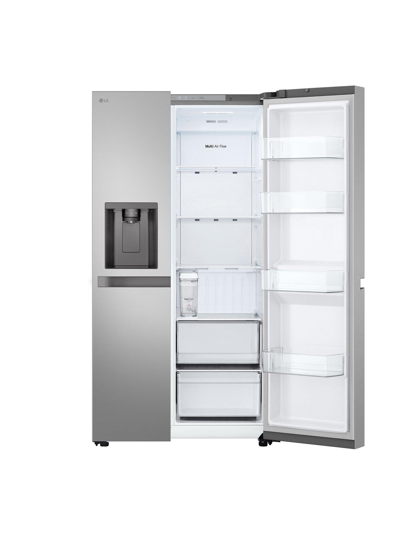  image of lg-gslc41pype-638l-smart-inverter-american-style-fridge-freezer-prime-silver