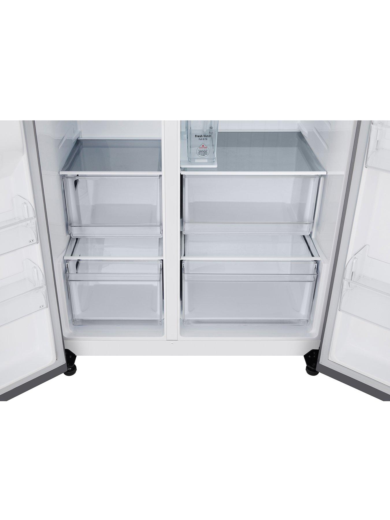  image of lg-gslc41pype-638l-smart-inverter-american-style-fridge-freezer-prime-silver