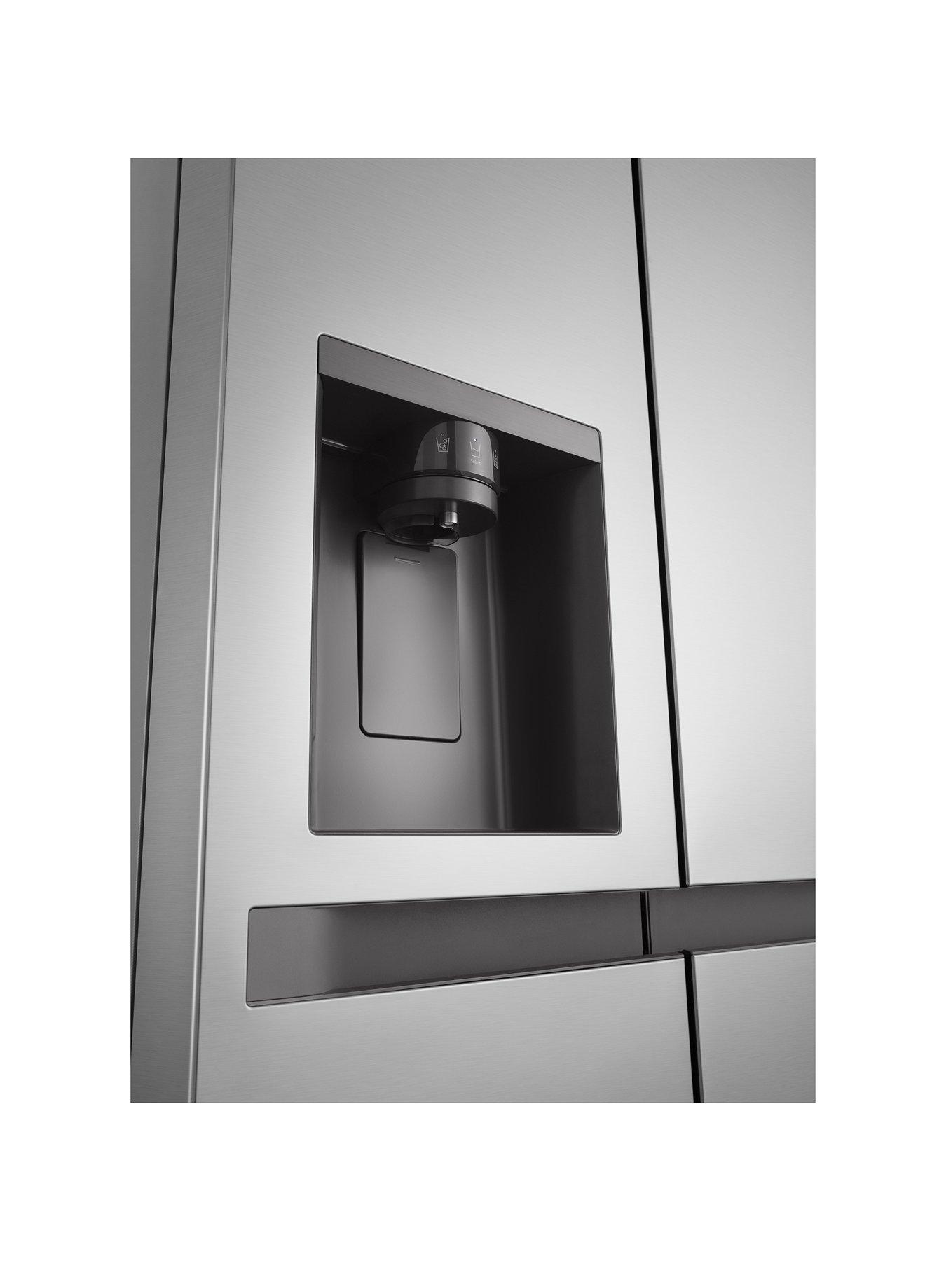  image of lg-gslc41pype-638l-smart-inverter-american-style-fridge-freezer-prime-silver