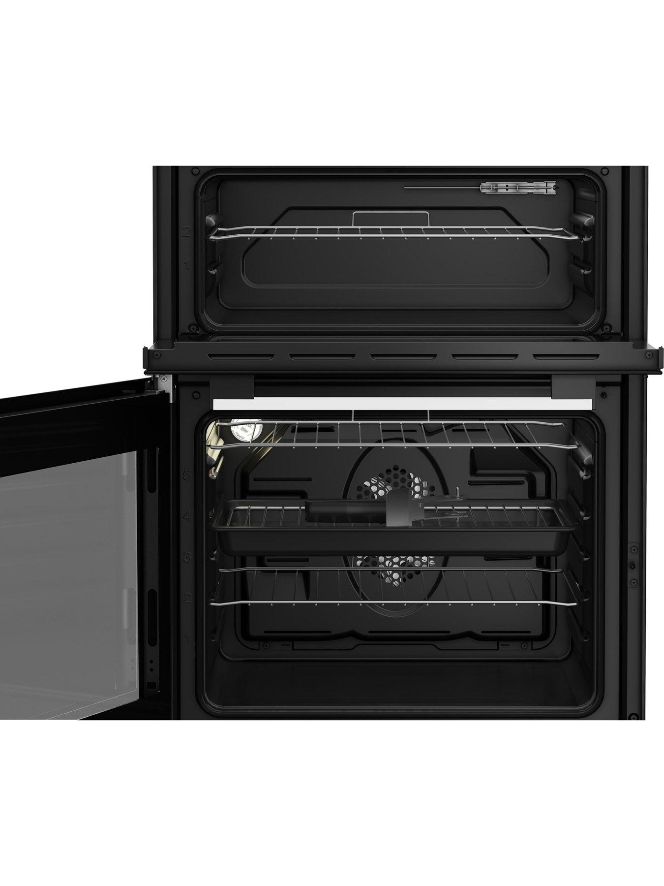  image of indesit-it60v9kmwuk-60cm-wide-freestanding-twin-cavity-electric-cooker--nbspwhitenbsp--a-rated