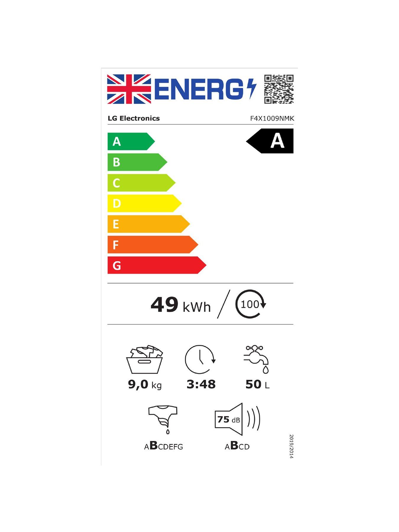 Image 7 of 7 of LG Series 2 Direct DriveT F4X1009NMK 9kg 1400rpm Washing Machine - A Rated