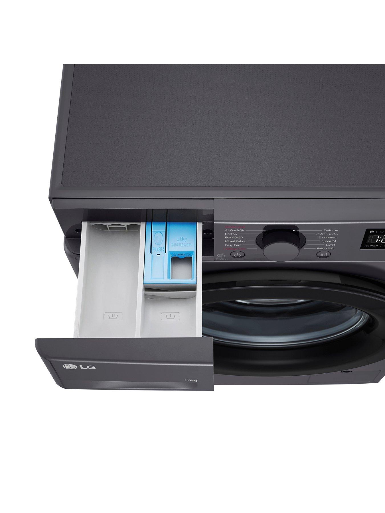  image of lg-f4y510gbln1-10kg-1400-washing-machine-slate-grey