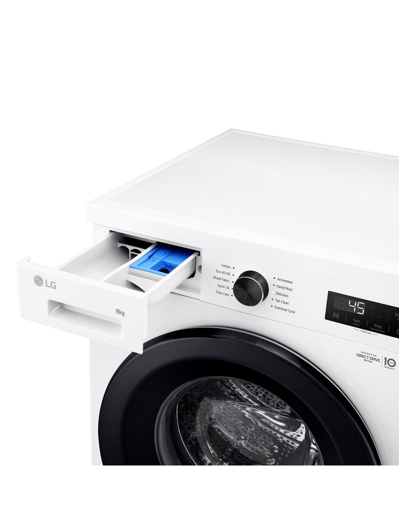 Image 4 of 7 of LG F4X1008NWK 8kg Load, 1400 Spin Washing Machine - White