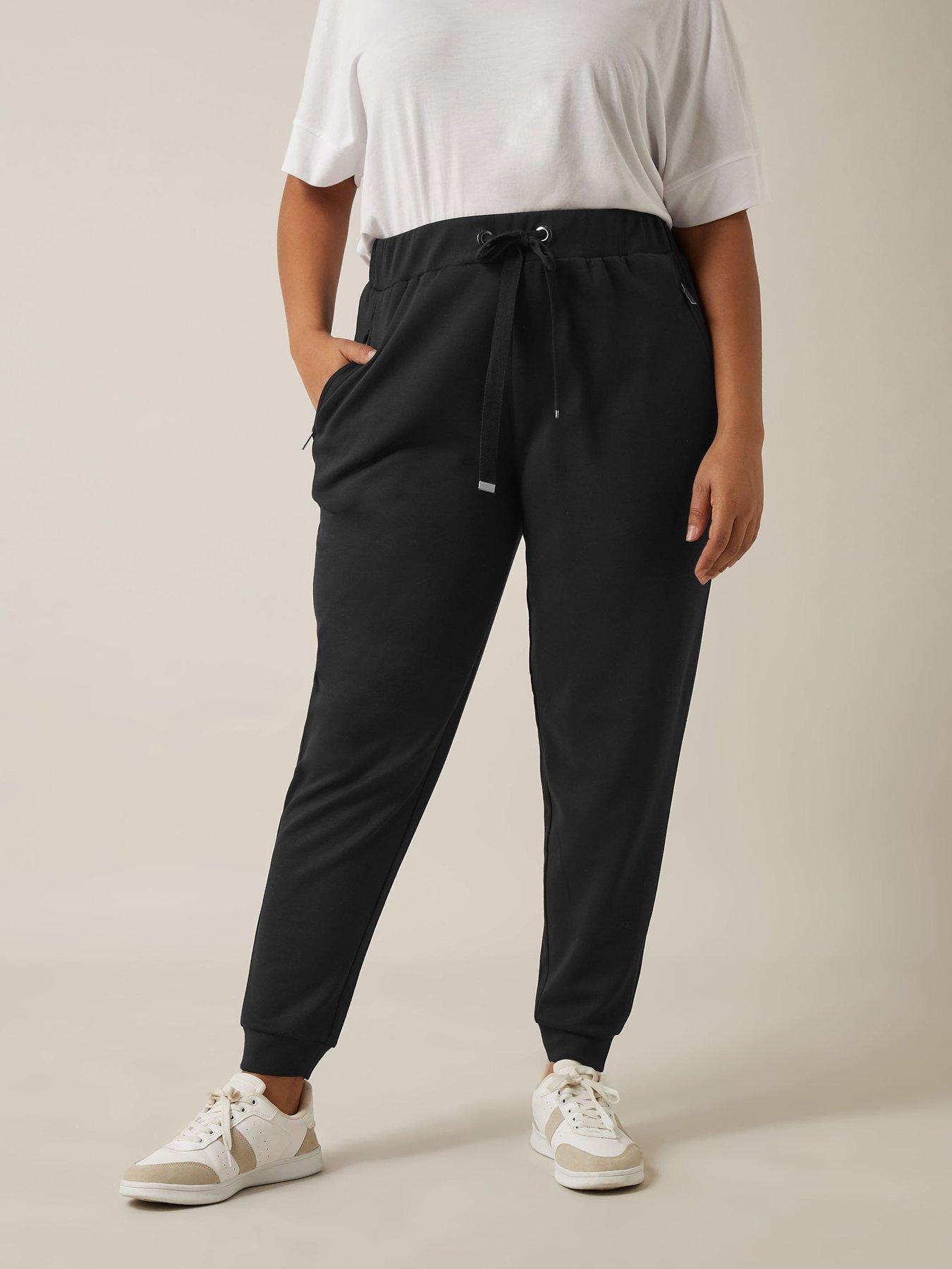 undefined Zip Detail Jogger - Black