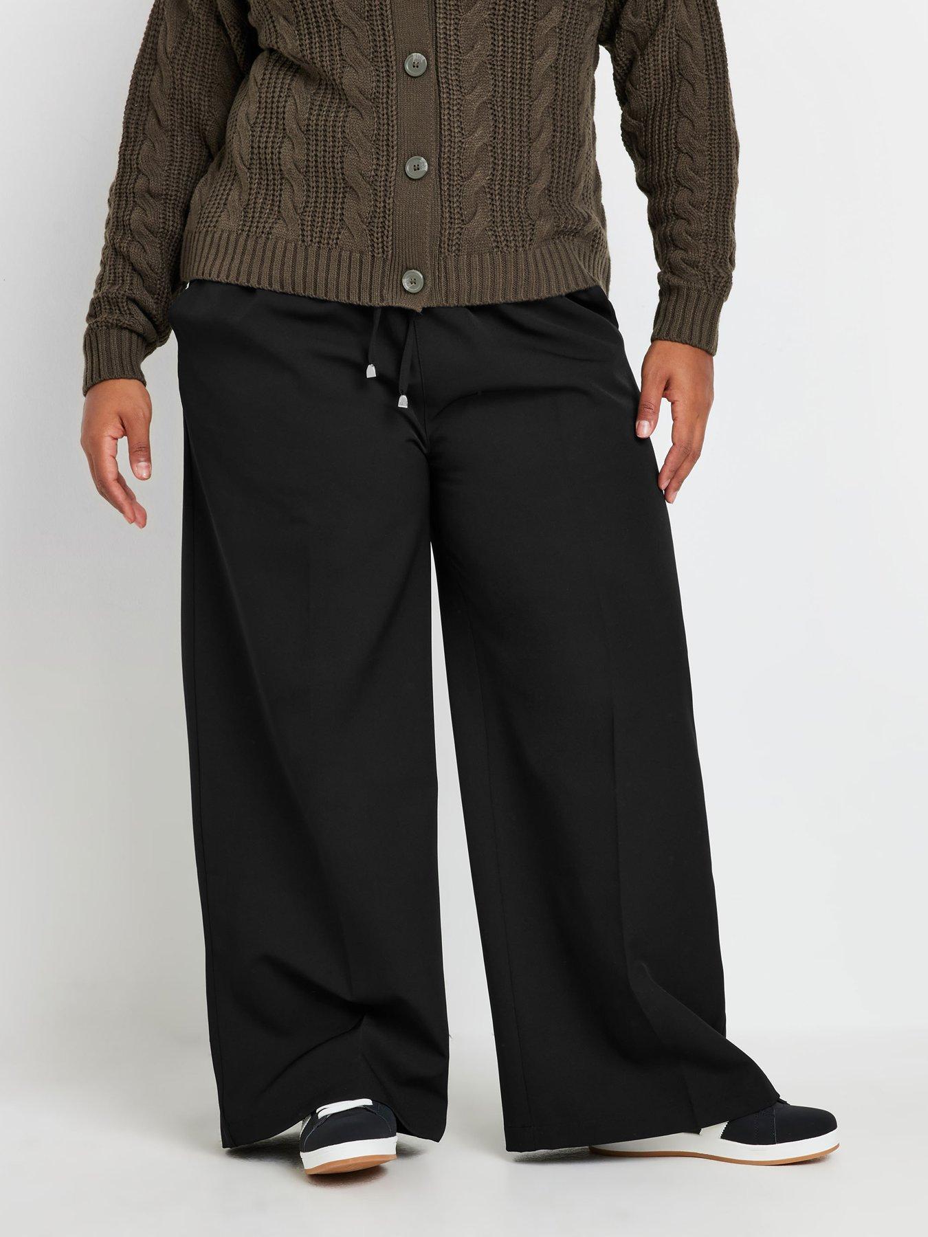Yours Curve Pull On Wide Leg Trouser