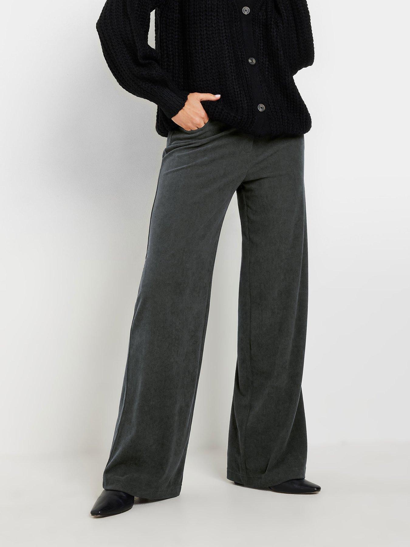  image of long-tall-sally-tall-cord-wide-leg-jean-34-grey