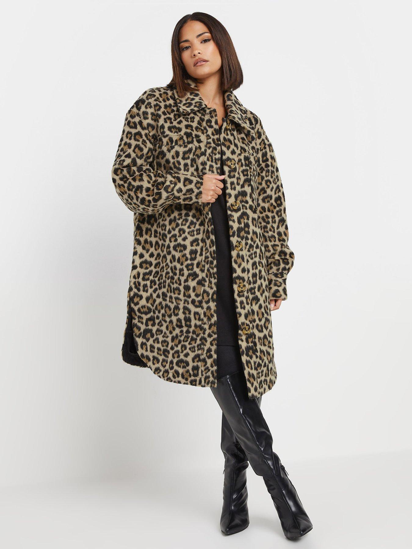 undefined Petite Animal Longline Shacket