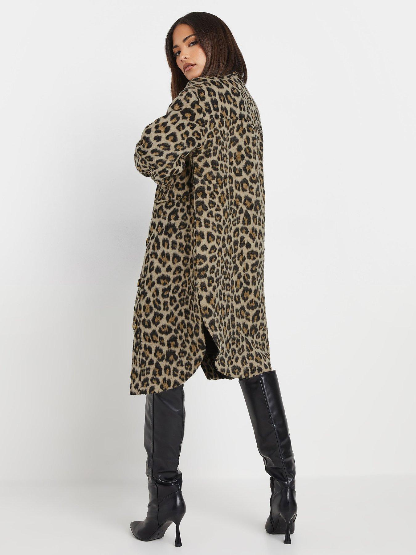  image of pixiegirl-petite-animal-longline-shacket