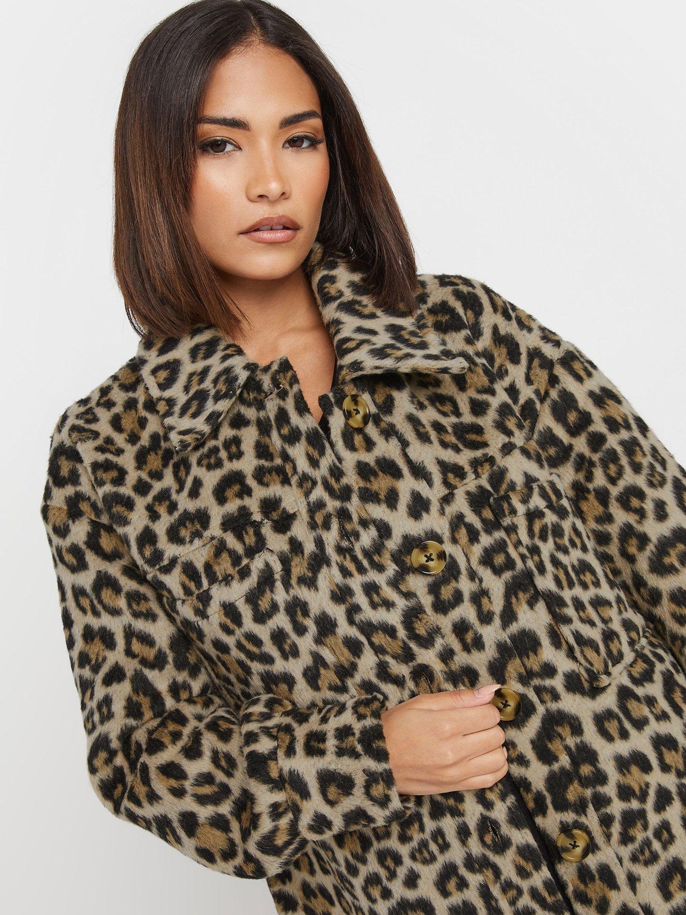  image of pixiegirl-petite-animal-longline-shacket