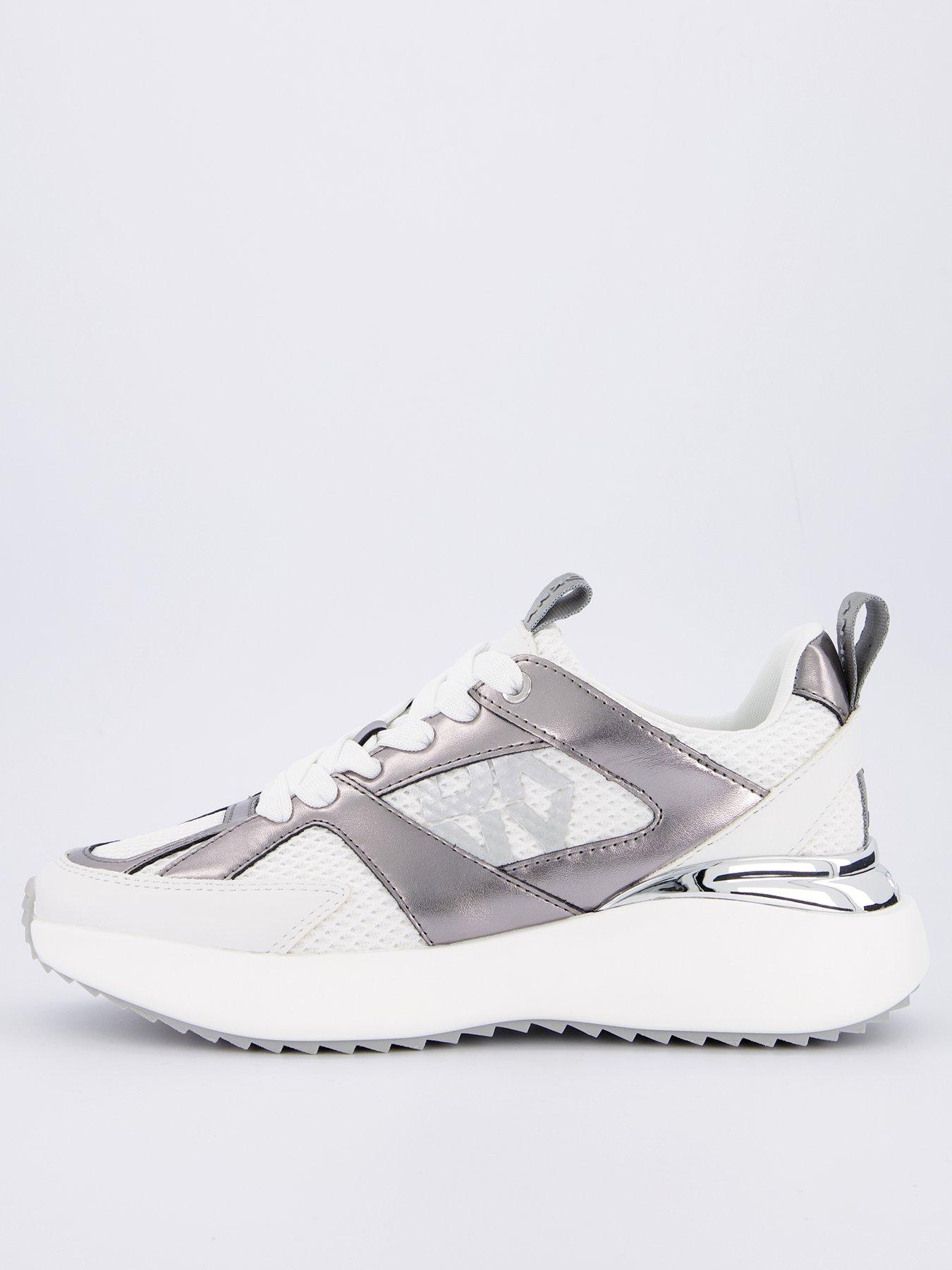 DKNY Zofi Lace Up Sneakers White Littlewoods