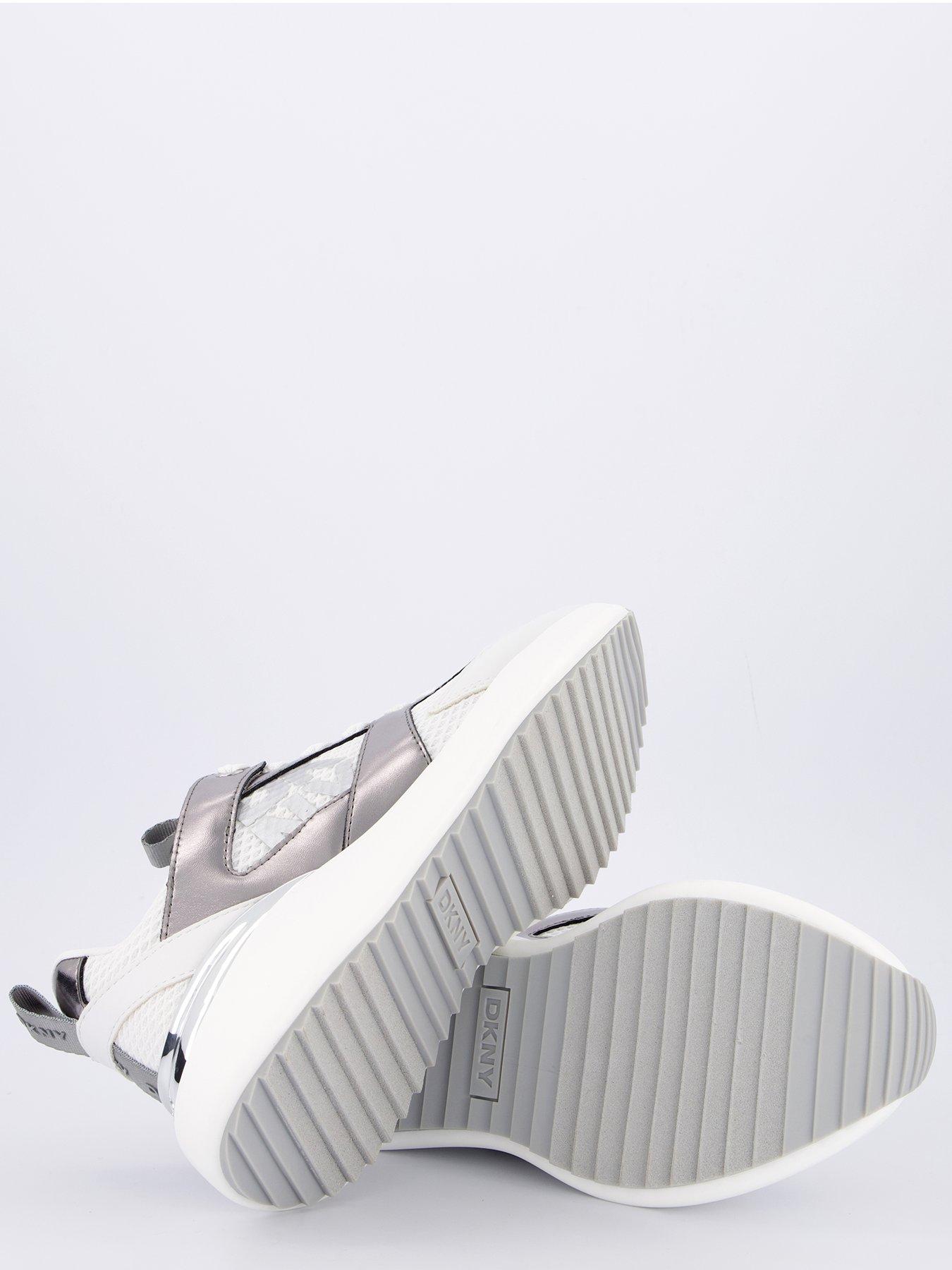  image of dkny-zofi-lace-up-sneakers-white