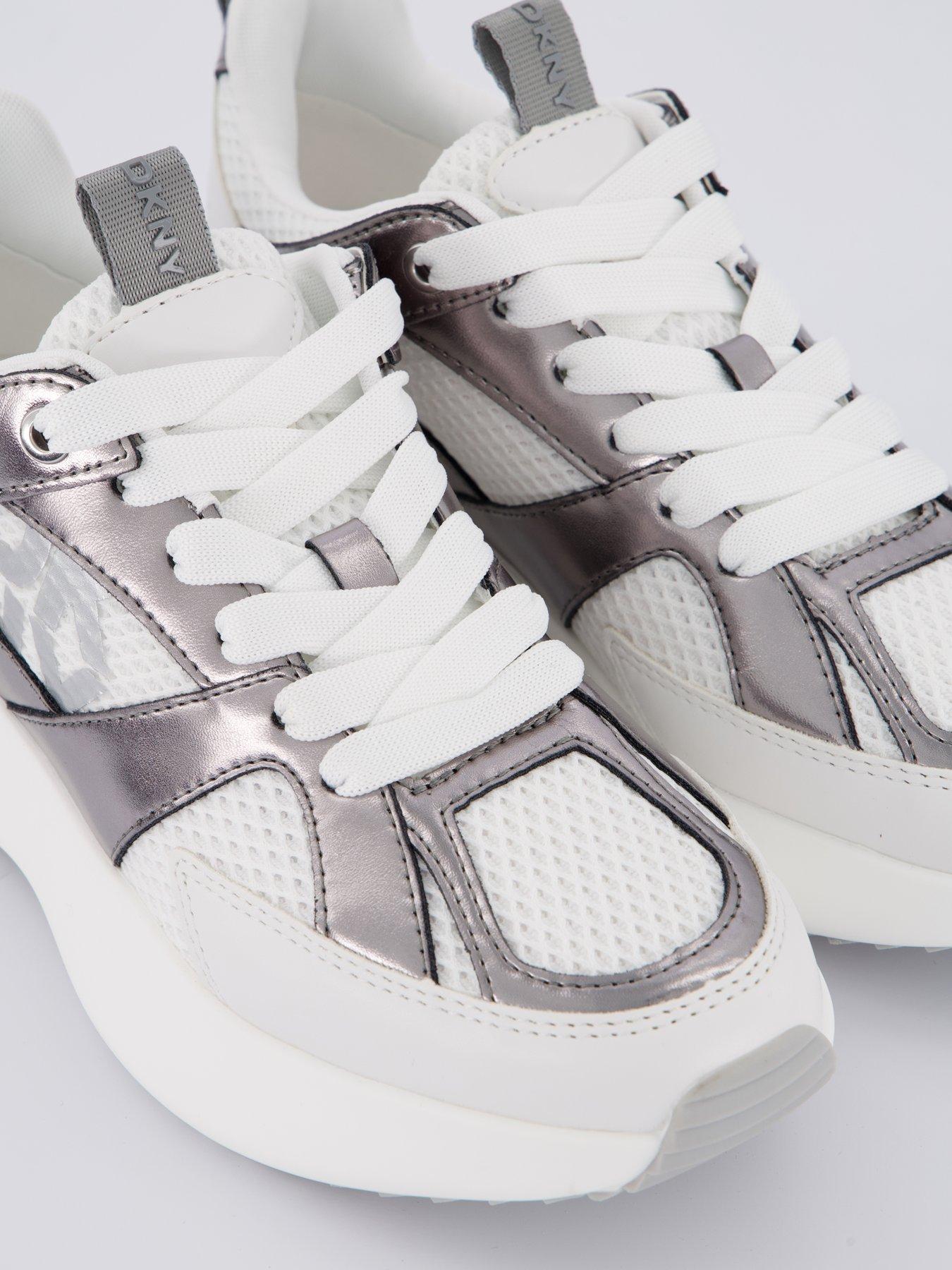  image of dkny-zofi-lace-up-sneakers-white