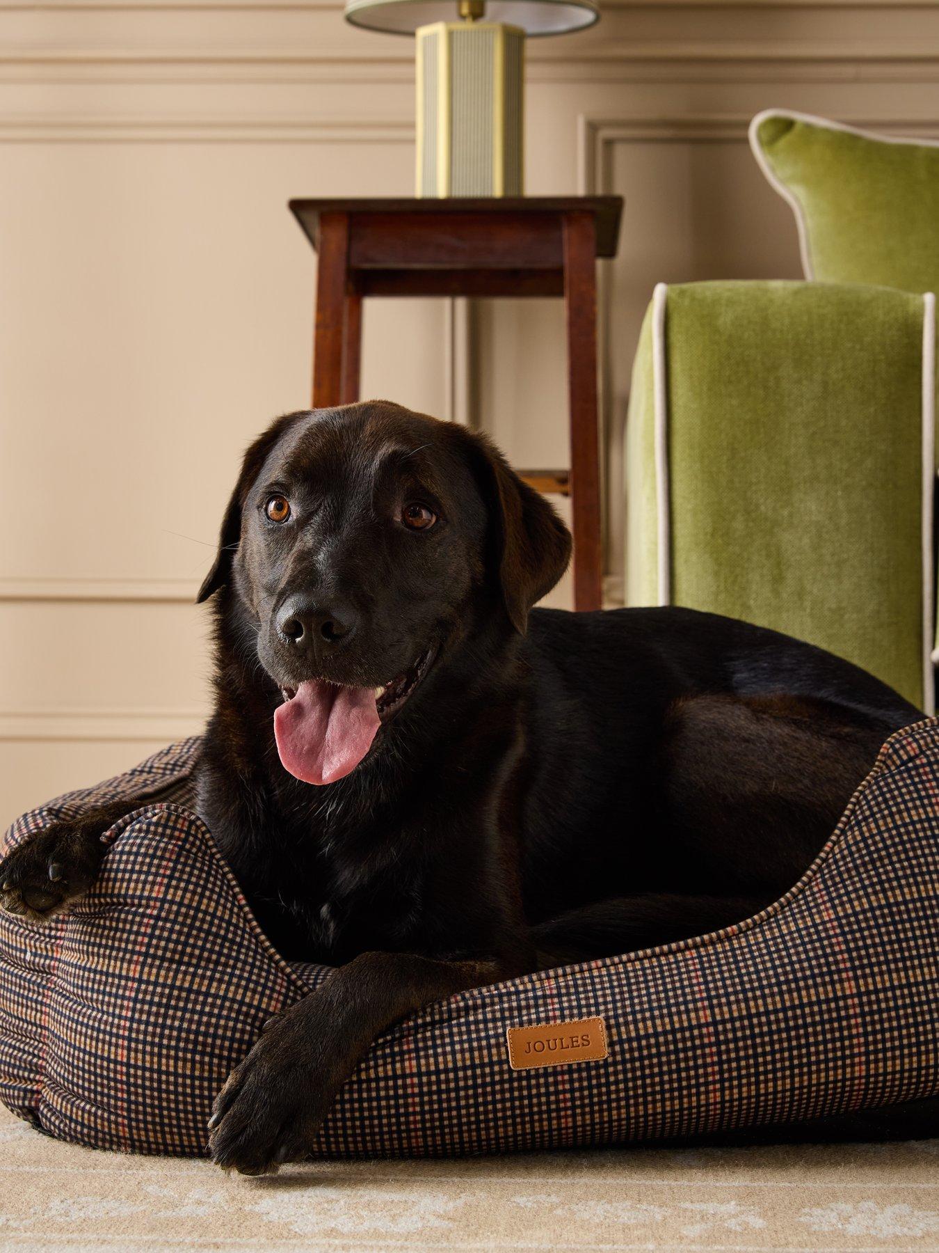  image of joules-henson-check-box-bed-s